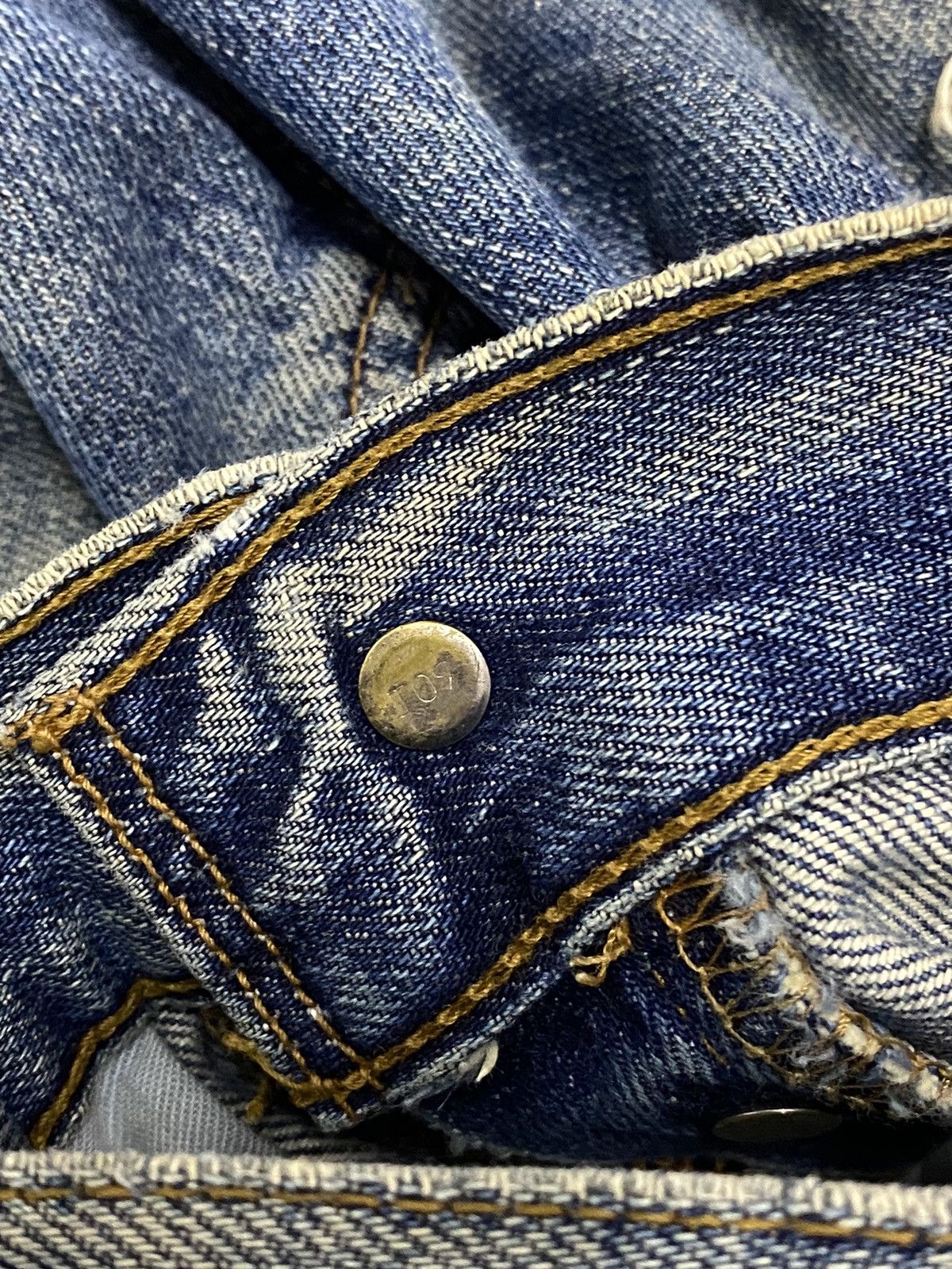Japanese Brand × Levi's Levis Vintage Clothing 509 Mud Max Washed Coffee Button Fly Size US 29 - 14 Thumbnail