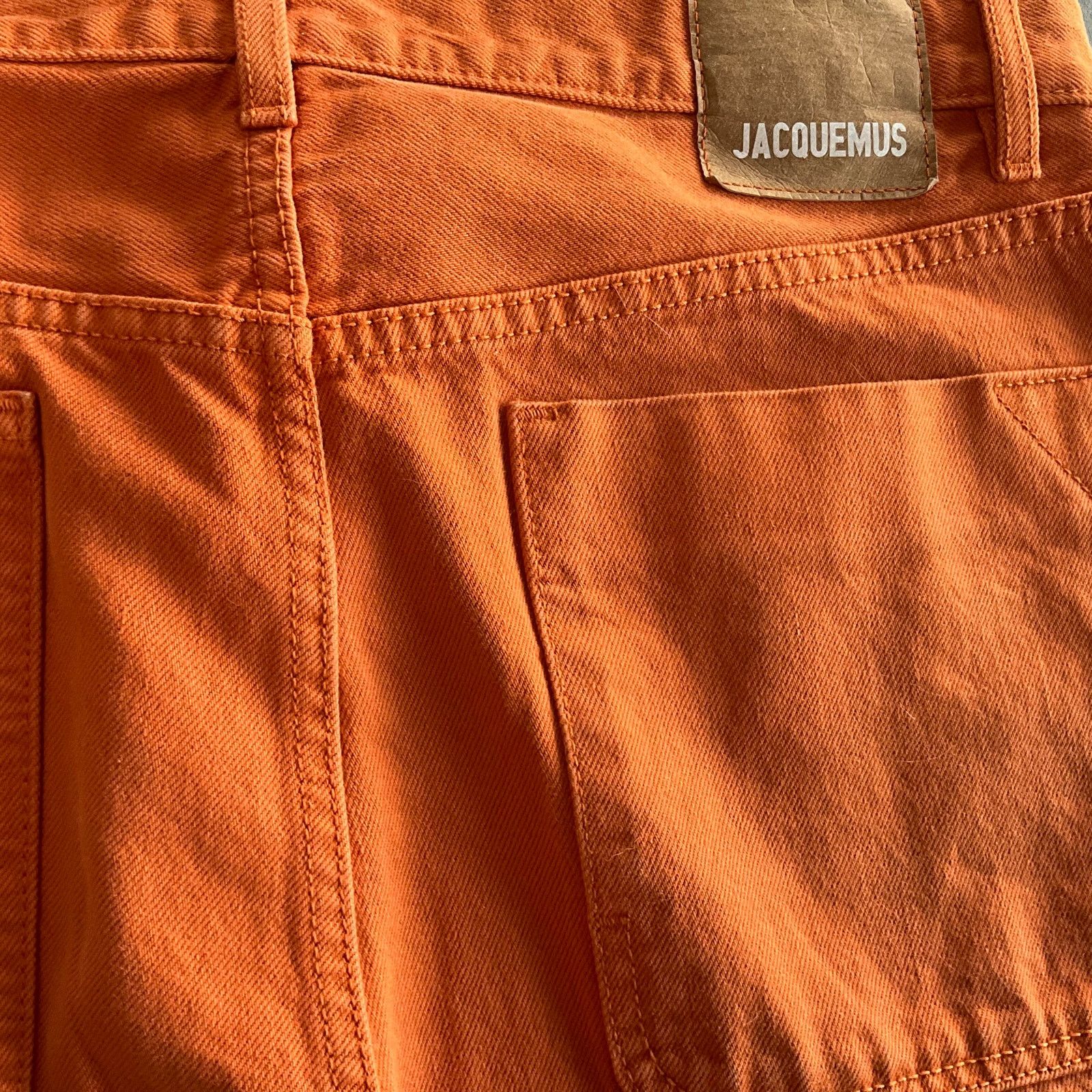 Jacquemus JACQUEMUS: Men's Orange "Le Raphia" Jeans - 30 Size US 30 / EU 46 - 4 Thumbnail