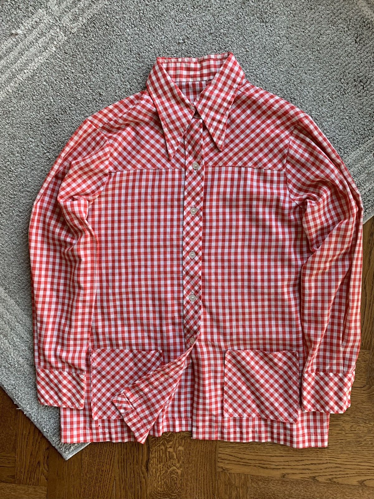 Other × Vintage True Vintage Picnic Checker Plaid Chore 1970s Hippie Boho Size XS / US 0-2 / IT 36-38 - 12 Thumbnail
