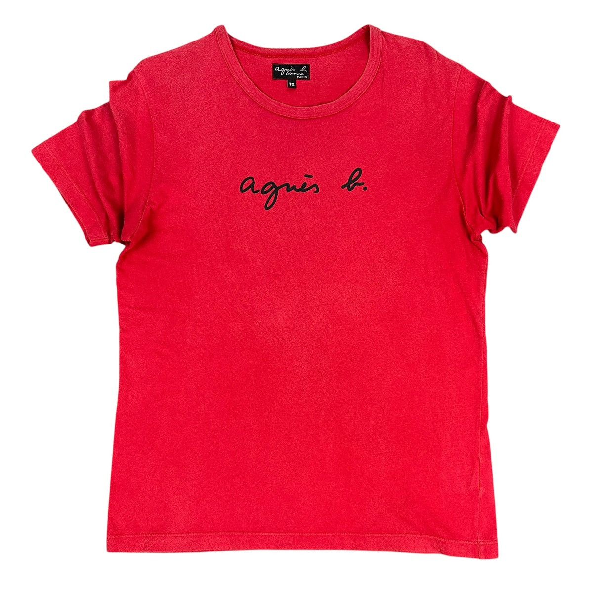 agnes b. Rare🔥Vintage Agnes.B Homme Shirt Big Logo Spell Out Size M / US 6-8 / IT 42-44 - 1 Thumbnail