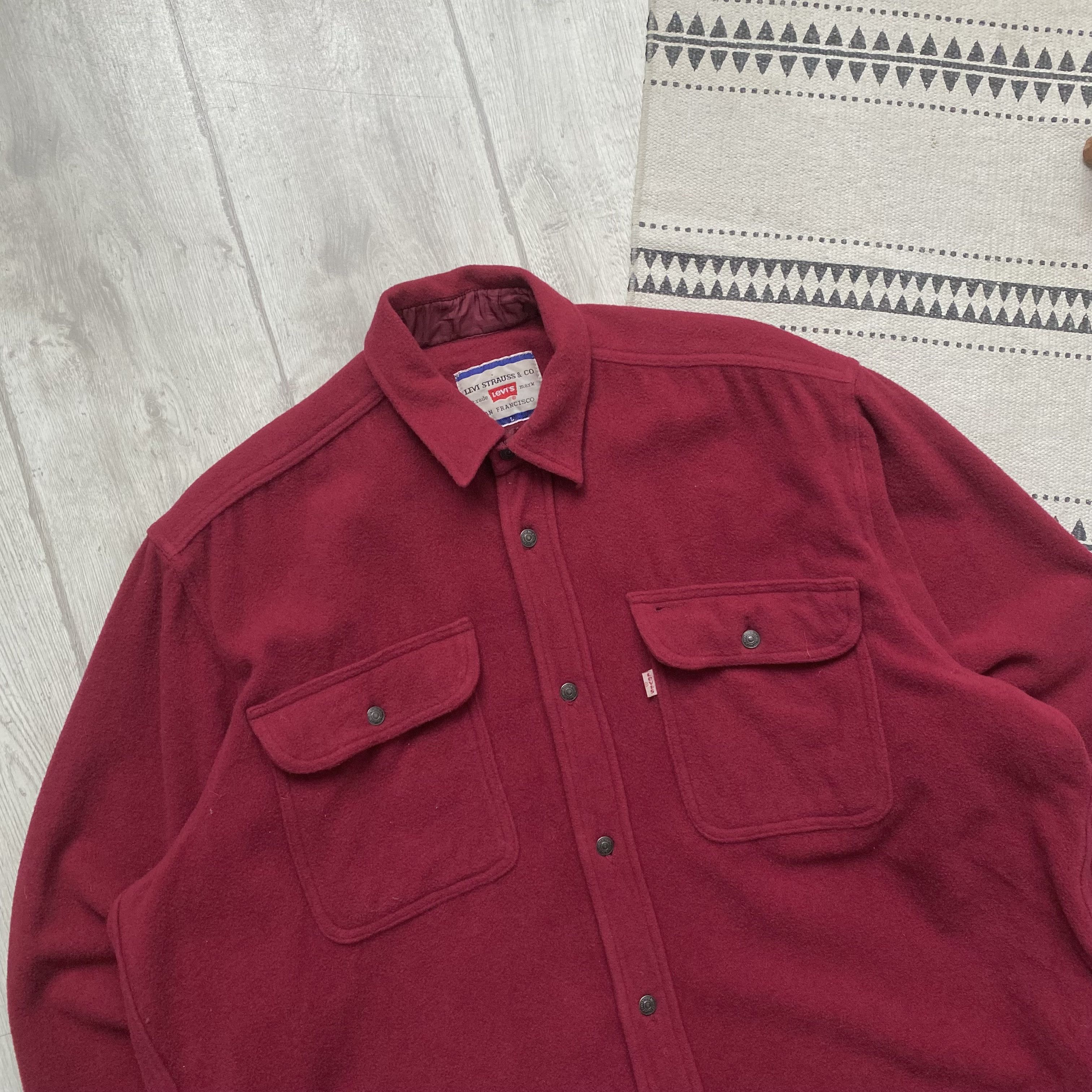 Levi's Vintage Clothing 🪓 Vintage Levis Wool heavy Overshirt Jacket Size US XL / EU 56 / 4 - 2 Thumbnail
