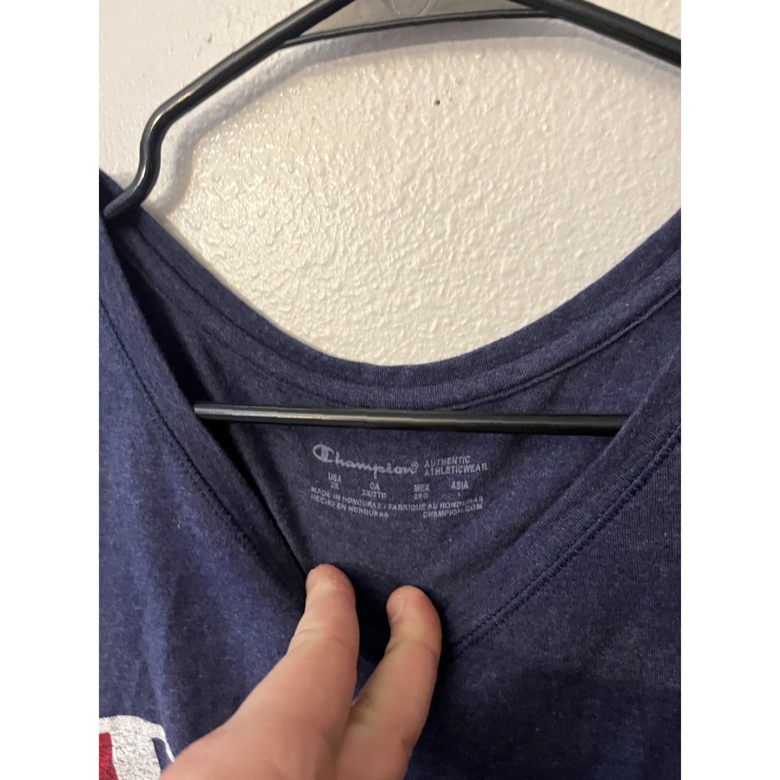 Champion Champion Women's Plus Size 2X Blue Crew Neck Short Sleeve T-Shirt Casual Sports Tee Size XXL / US 16-18 / IT 52-54 - 2 Thumbnail
