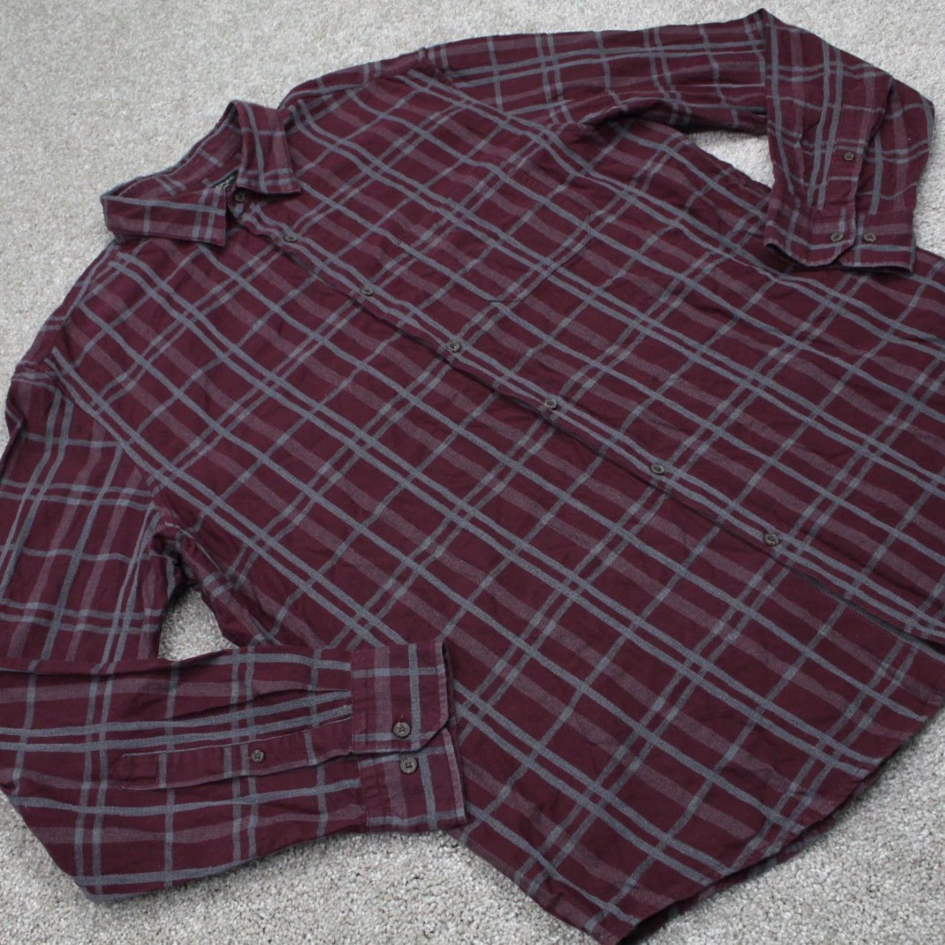 Banana Republic Banana Republic Luxe Flannel Shirt Adult XL Red Button-Up Long Sleeve Plaid Cotton Regular Mens Size US XL / EU 56 / 4 - 6 Thumbnail