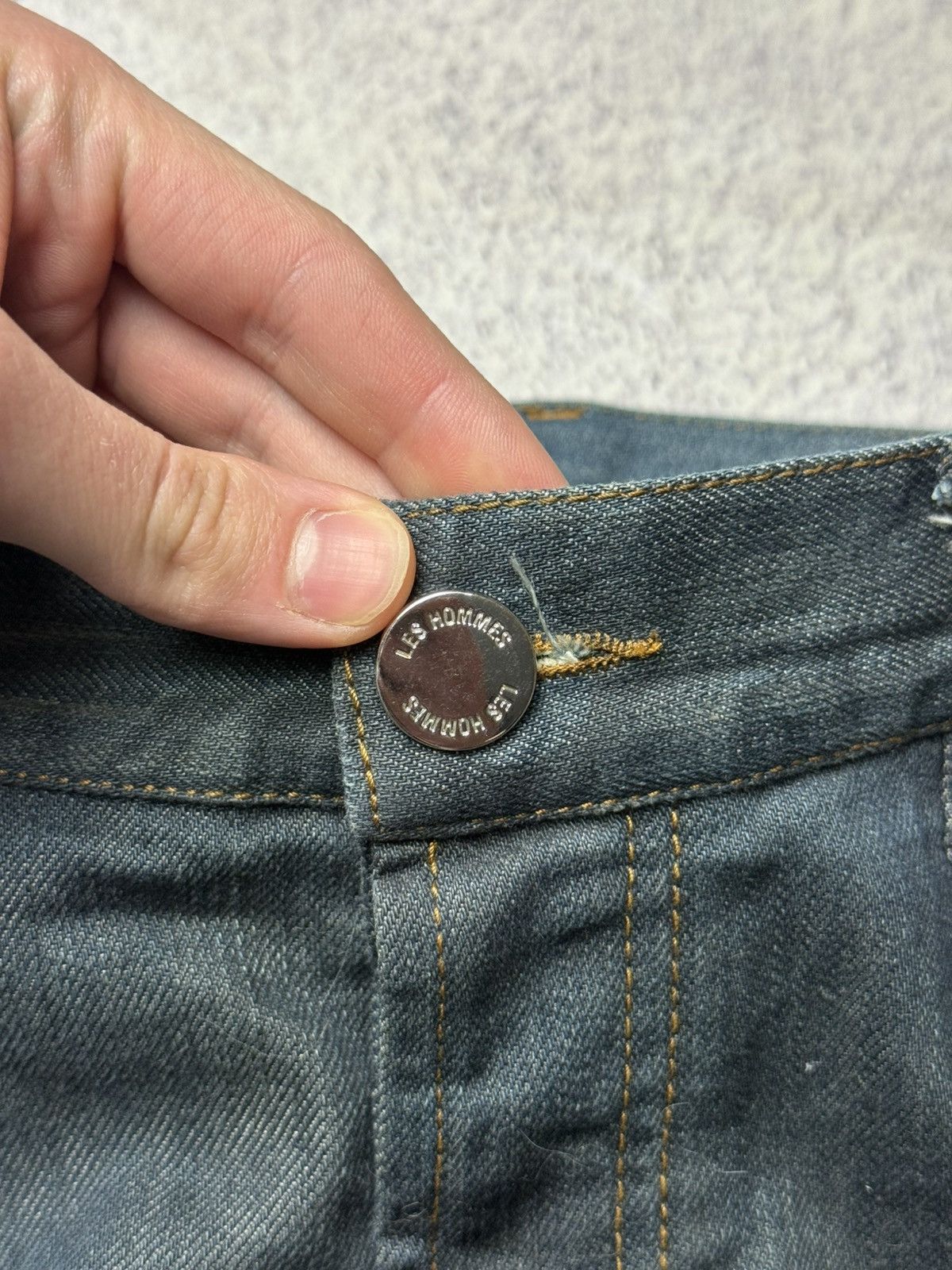 Les Hommes Les Hommes Avant Garde Jeans Y2K leather Size US 36 / EU 52 - 5 Thumbnail