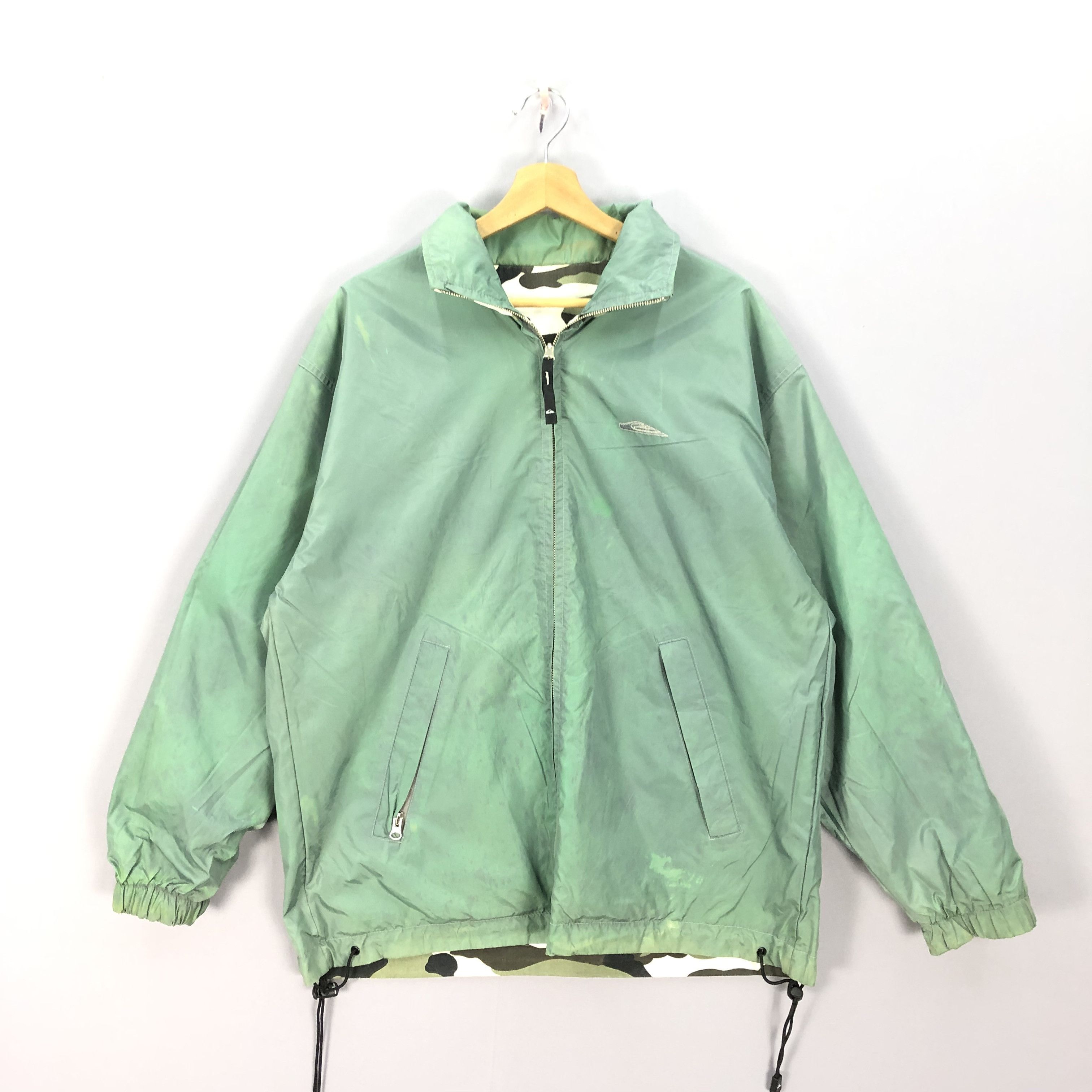 Quiksilver × Vintage Vintage Quiksilver Reversible Camouflage Windbreaker Jacket Size US M / EU 48-50 / 2 - 2 Thumbnail
