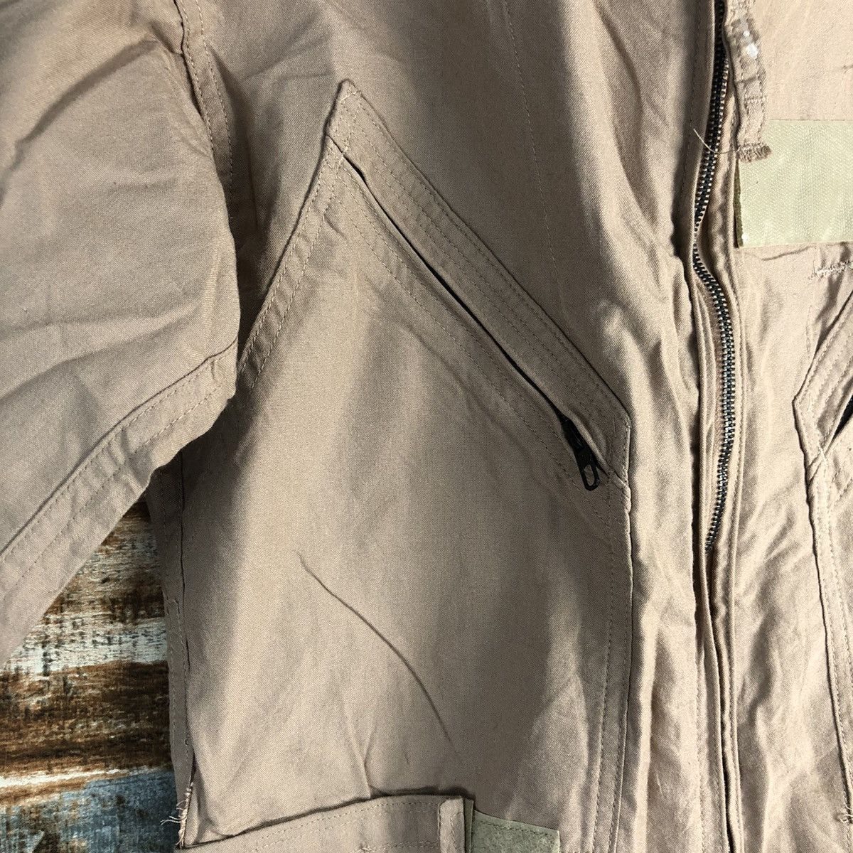 Japanese Brand 42R Brown military coverall Overalls #A2583 Size US 28 / EU 44 - 9 Thumbnail