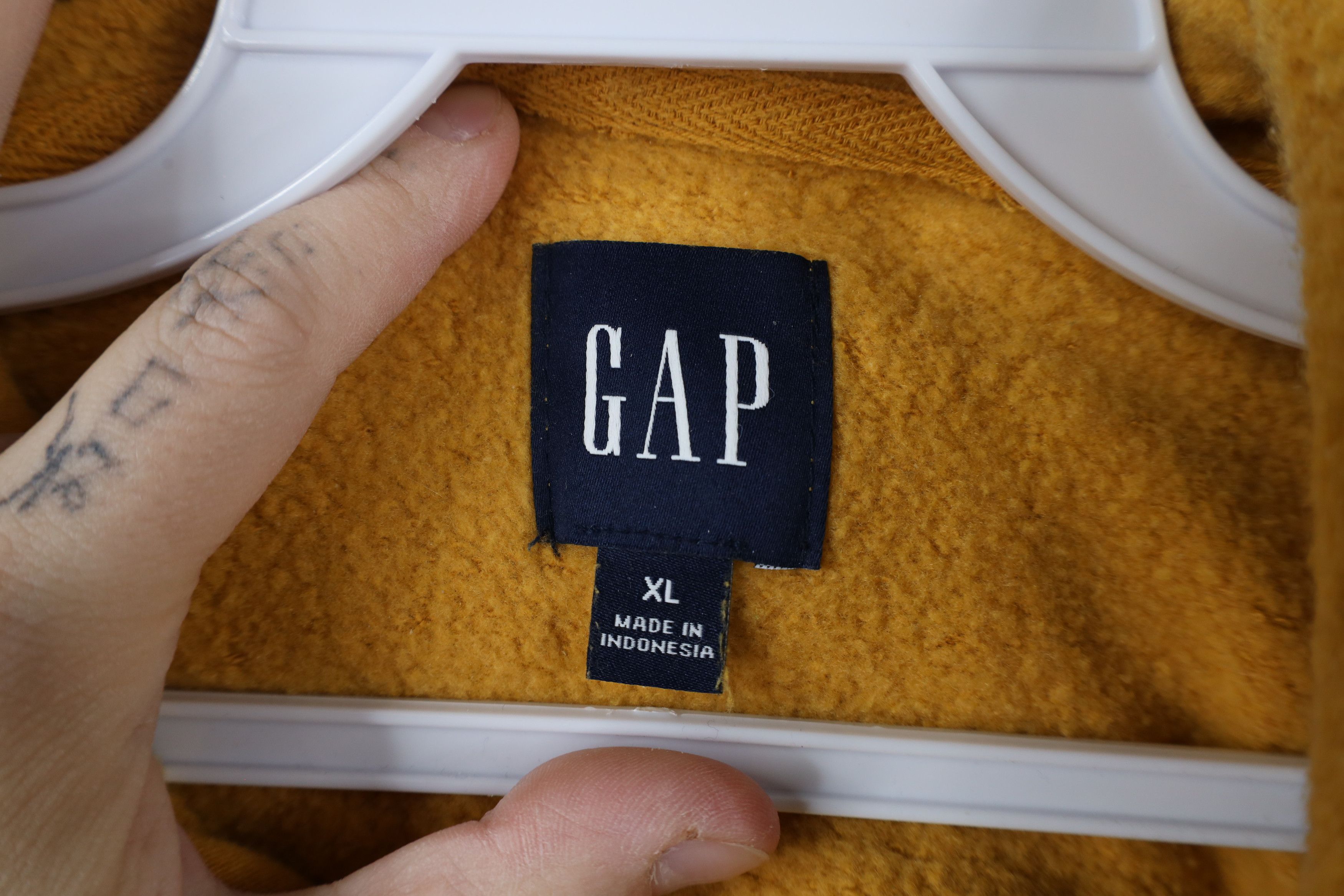 Gap × Vintage Vintage Y2K Gap Block Letter Spell Out Hoodie Sweatshirt Size US XL / EU 56 / 4 - 10 Thumbnail