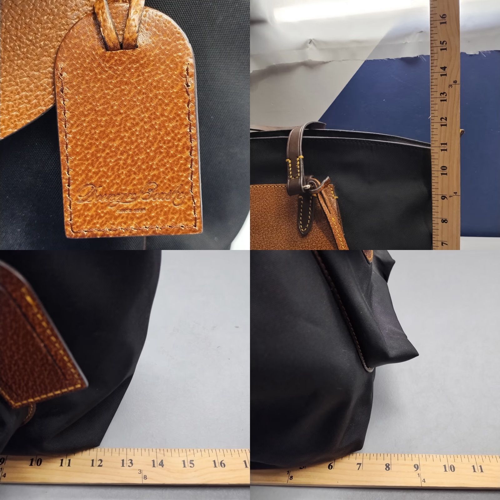 Dooney & Bourke Dooney & Bourke Tote Bag Womens Black Brown Double Handles Magnetic Closure Size ONE SIZE - 8 Thumbnail