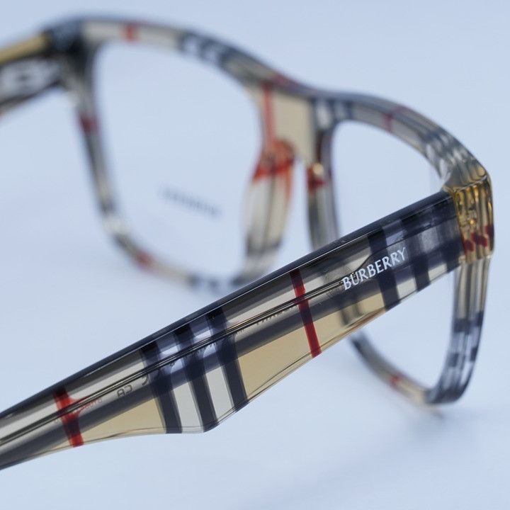 Burberry Burberry BE2411 4122 Eyeglasses Vintage Check 53mm Square Size ONE SIZE - 8 Thumbnail