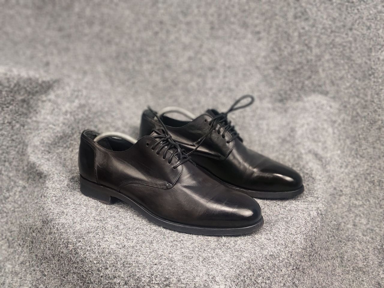 Pantanetti Pantanetti Design Black leather lace-up derby shoes Boots Size US 11 / EU 44 - 4 Thumbnail