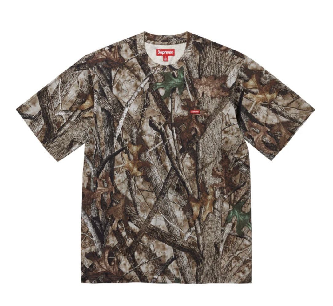Supreme Small Box Logo Tee Real Tree Camo - Short Sleeve T Shirts 