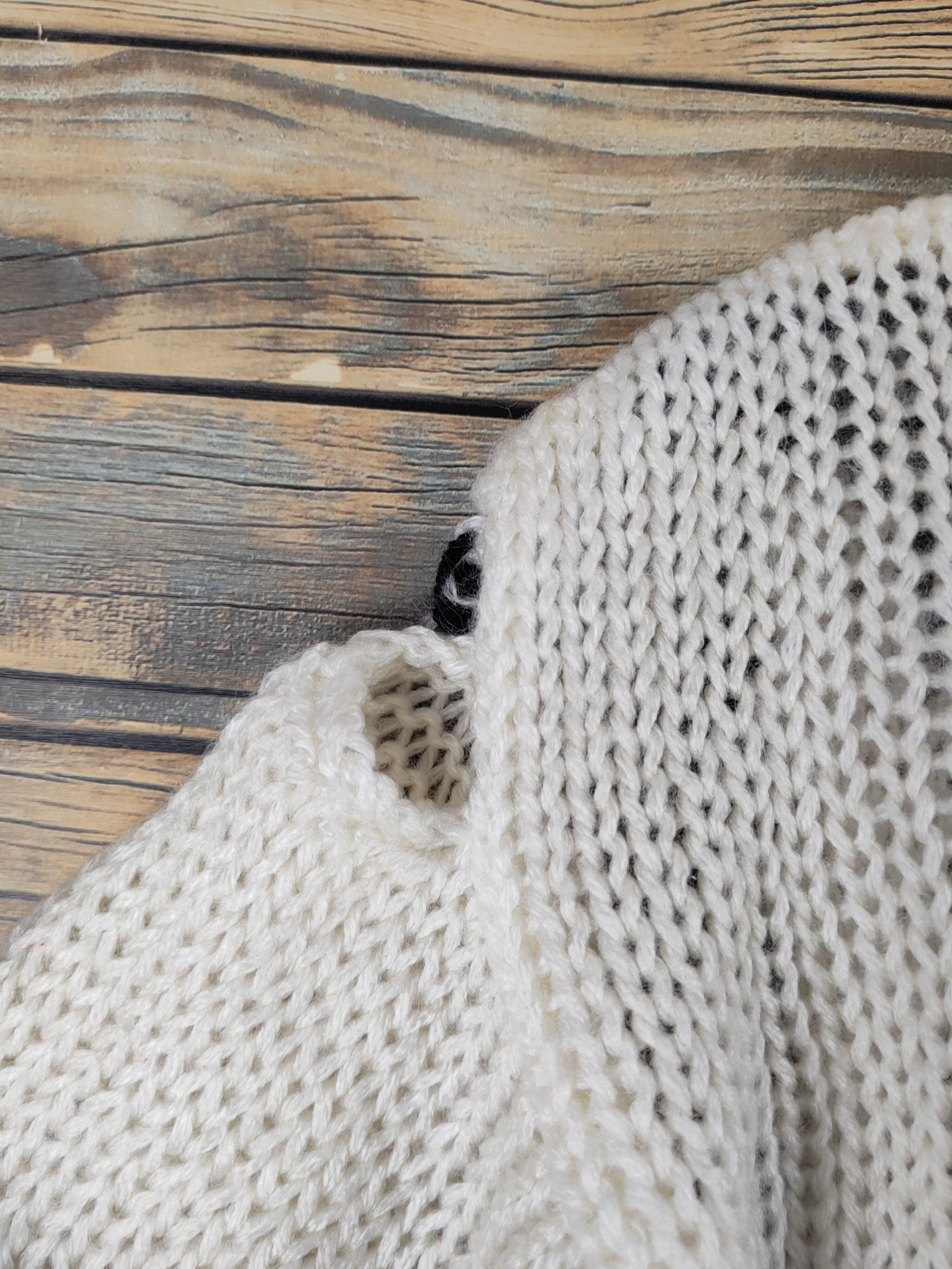 Japanese Brand Cecchini Ivory Black Knitwear Sweatshirts #W2014 Size US M / EU 48-50 / 2 - 7 Thumbnail