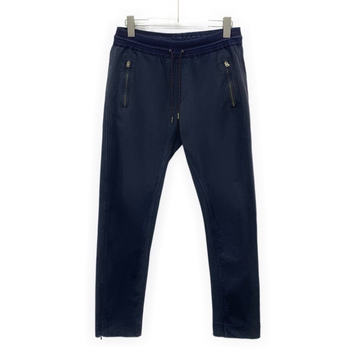 Burberry Burberry Dark Blue Zipper Design Drawstring Pants K26WX Size 24" / US 00 / IT 34 - 1 Thumbnail