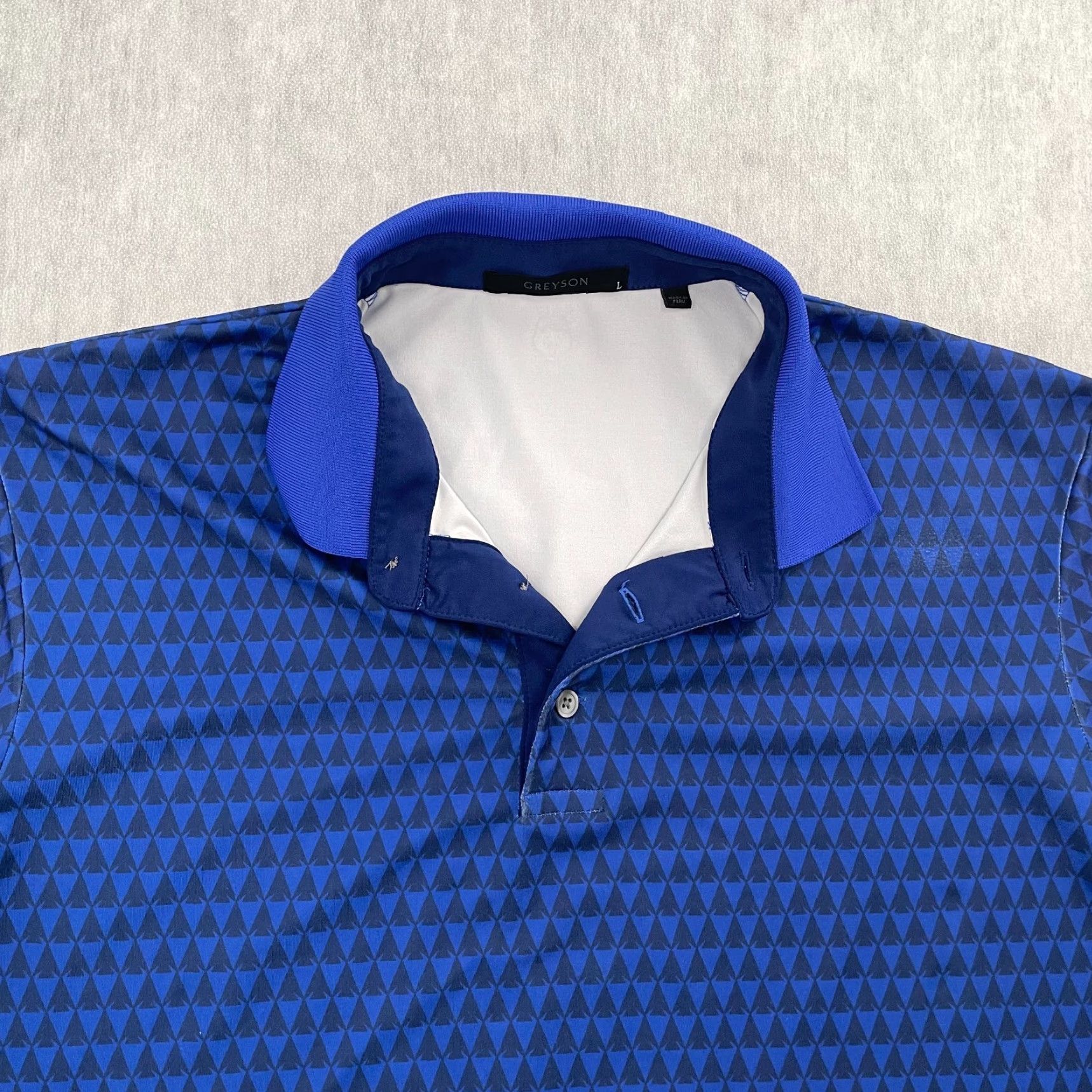 Vintage Greyson Shirt Adult Large Polo Blue Logo Wolf Golf Mens L Longboat Key Club Blue Polo Shirt Greyson Logo Wolf Golf Mens L Size US L / EU 52-54 / 3 - 3 Thumbnail