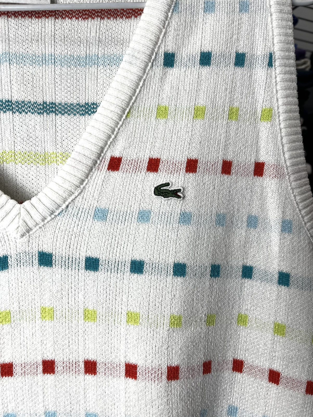 Lacoste 1990’s Vintage Lacoste Knit Sweater Vest Size US M / EU 48-50 / 2 - 2 Thumbnail