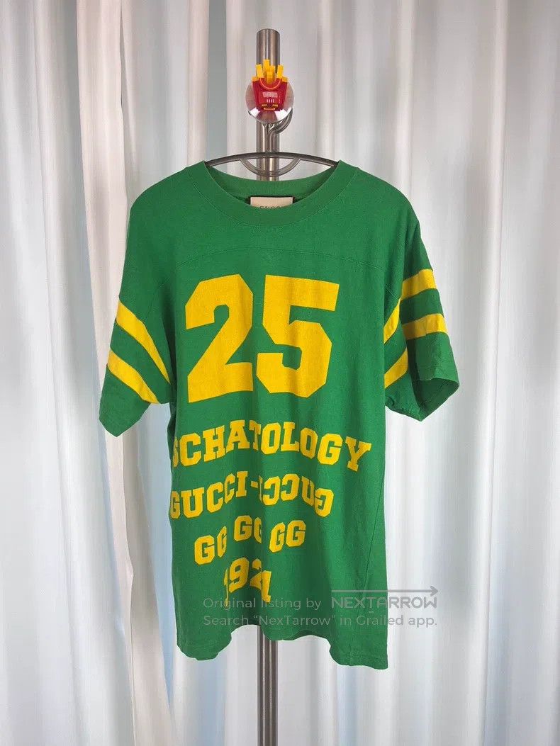 Gucci Gucci Green old letters 25th anniversary printed short sle Size US XXS / EU 40 - 1 Thumbnail