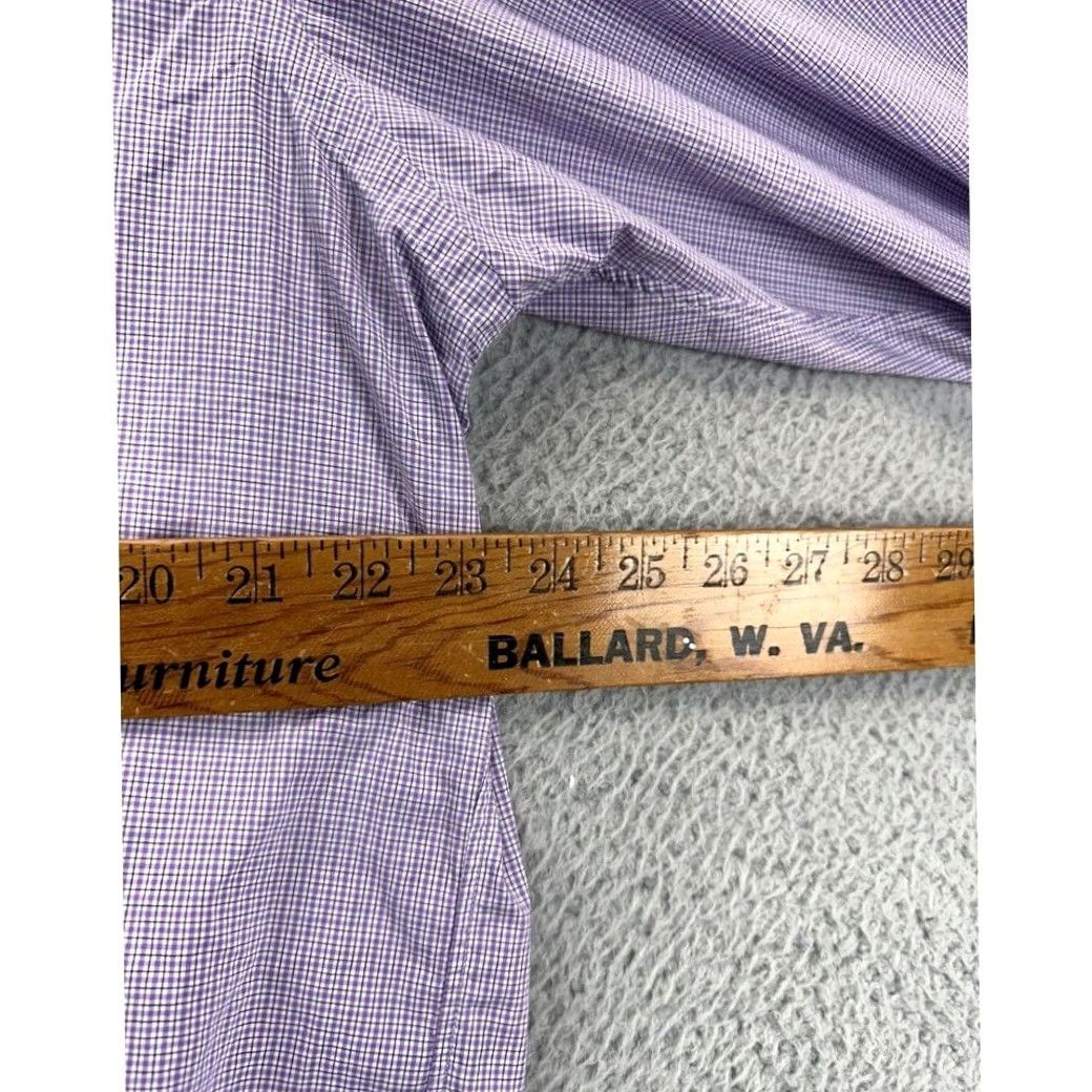 Ralph Lauren Ralph Lauren Shirt Adult XL Purple Plaid Cotton Pony Long Sleeve Men Size US XL / EU 56 / 4 - 7 Thumbnail