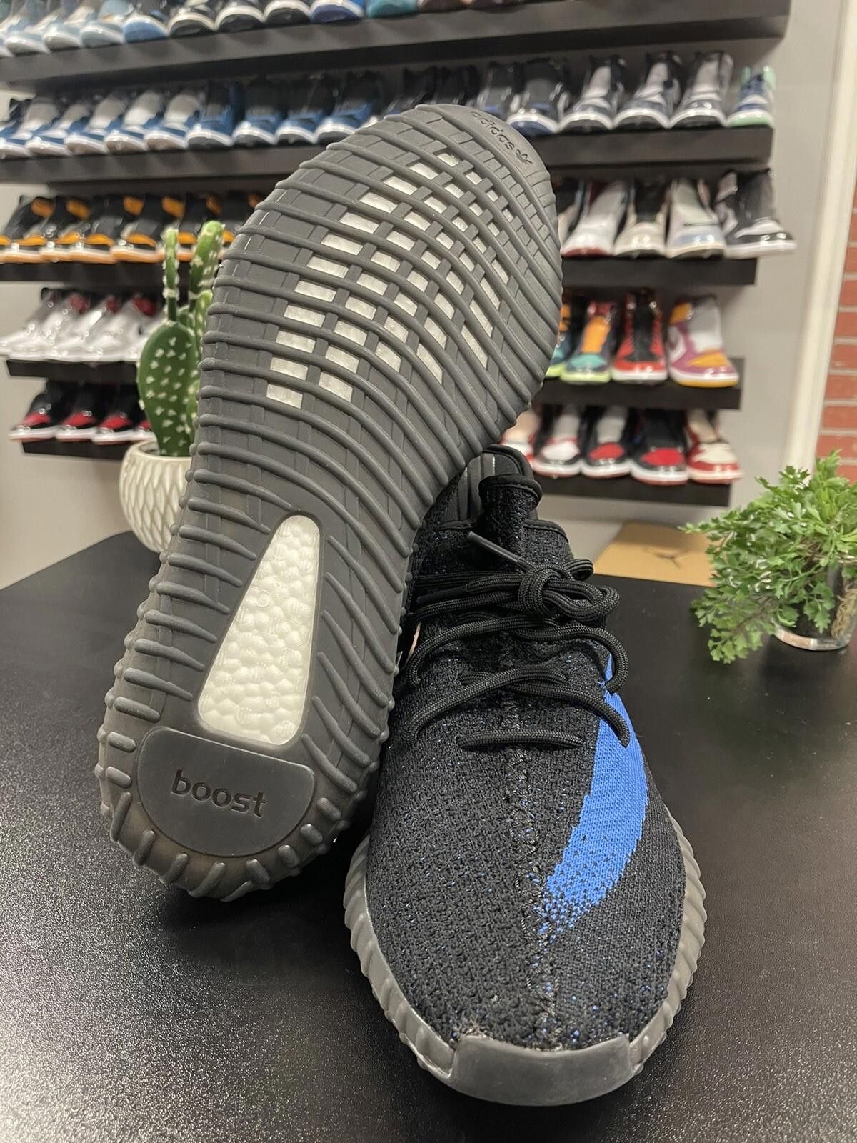 Adidas Size 14 - adidas Yeezy Boost 350 V2 Dazzling Blue Black Size US 14 / EU 47 - 8 Thumbnail