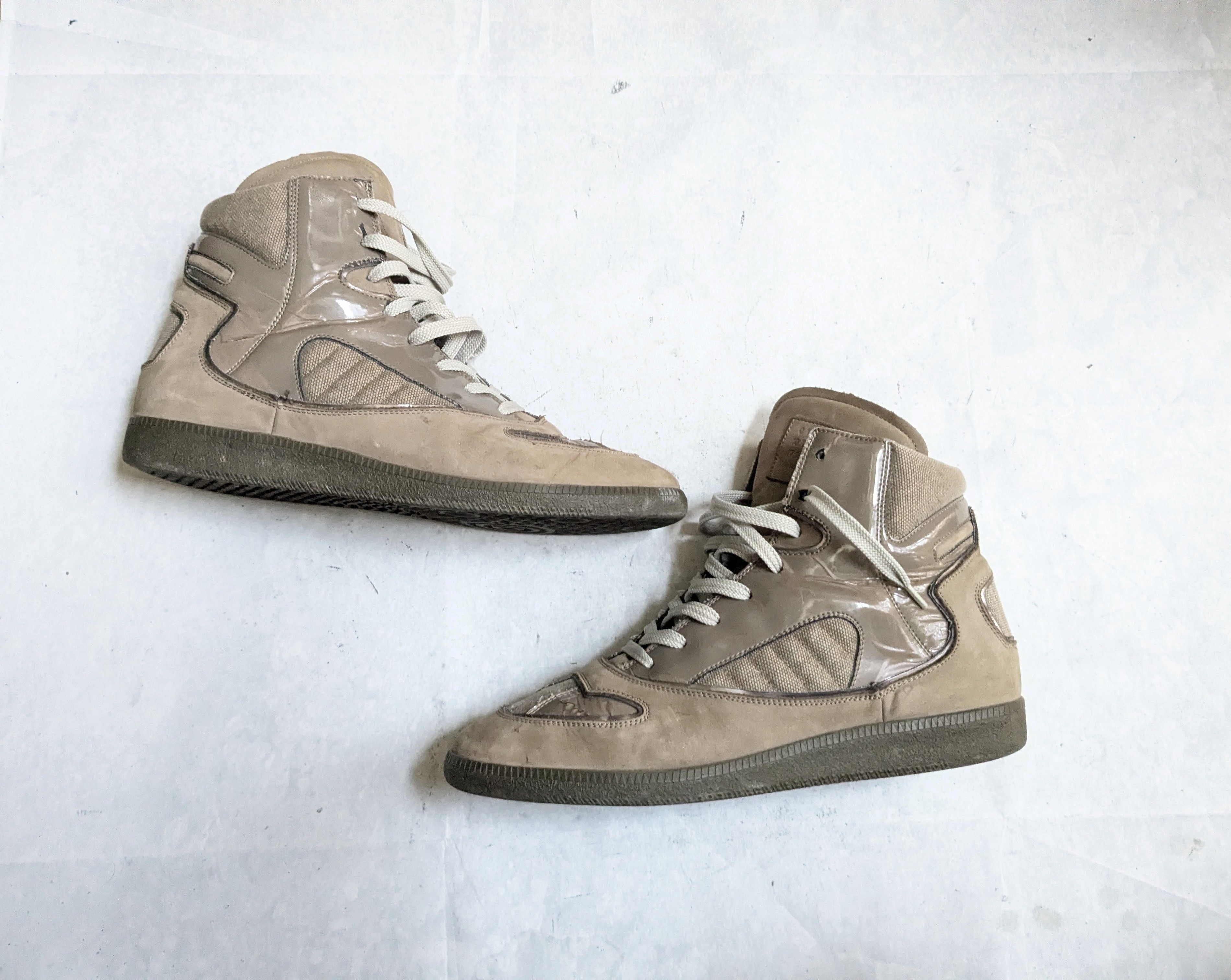Maison Margiela High Top Sneakers Brown 12 45 Suede