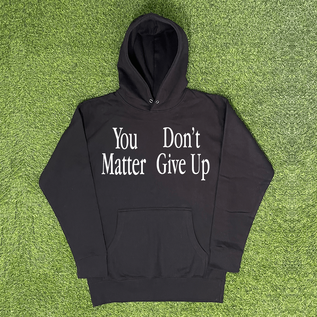 Vintage YOU DON'T MATTER GIVE UP HOODIE Size US M / EU 48-50 / 2 - 1 Preview