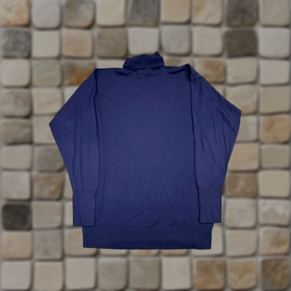 Vintage VINTAGE Drakes Sweater Mens M Blue Wool Knit Pullover Pullover, Turtleneck, Long Sleeve, Regular Fit, Winter Fall, Knits, Casual Mens Size US M / EU 48-50 / 2 - 1 Thumbnail