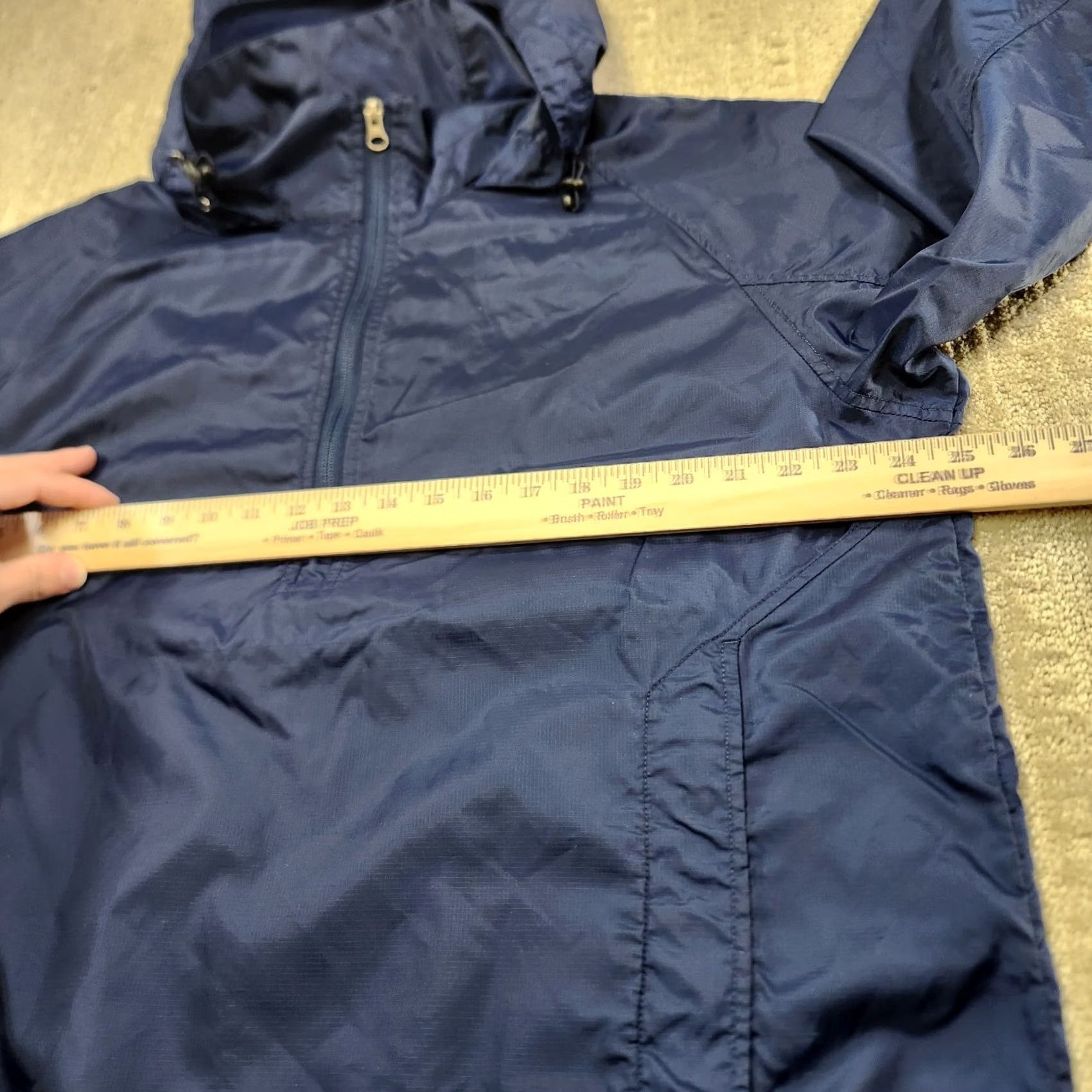 Vintage ll bean Jacket Windbreaker Mens Medium Ripstop Nylon Blue Pullover 1/4 Zip Size M / US 6-8 / IT 42-44 - 6 Thumbnail