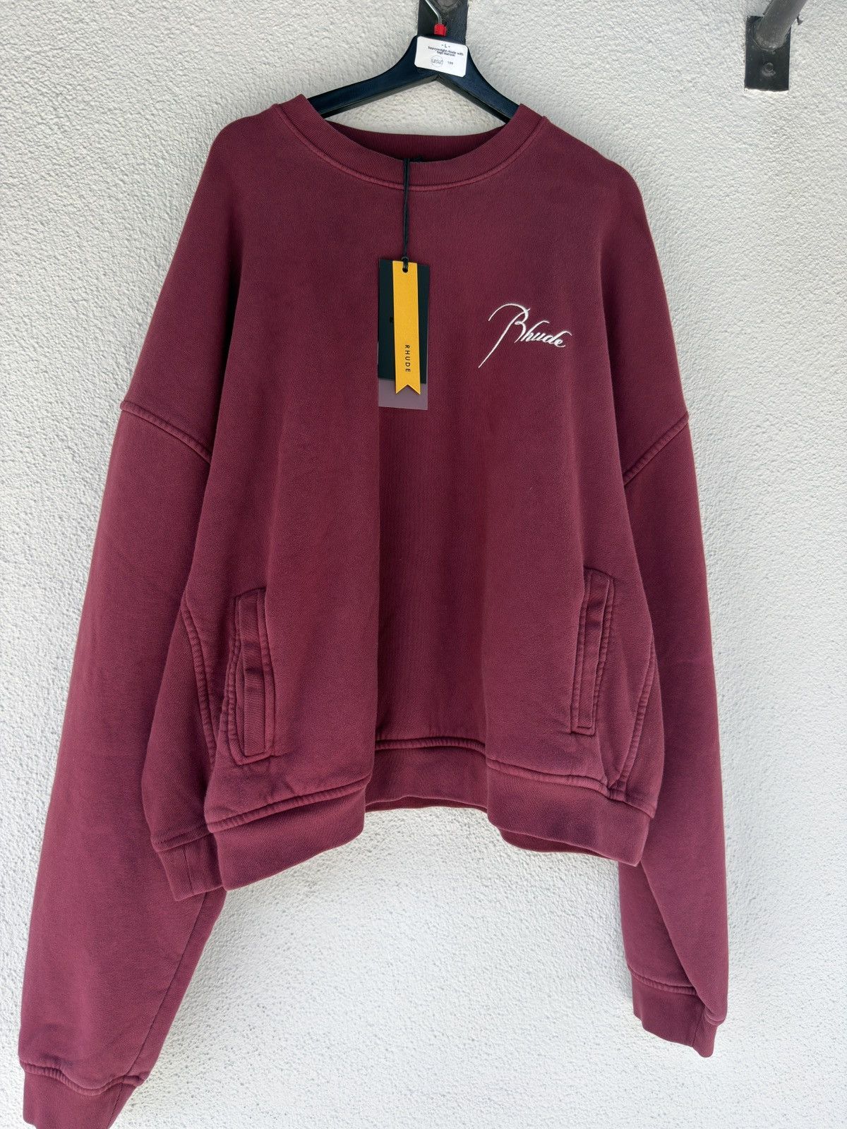 Rhude Rhude maroon heavyweight crew with tags Size US L / EU 52-54 / 3 - 1 Thumbnail