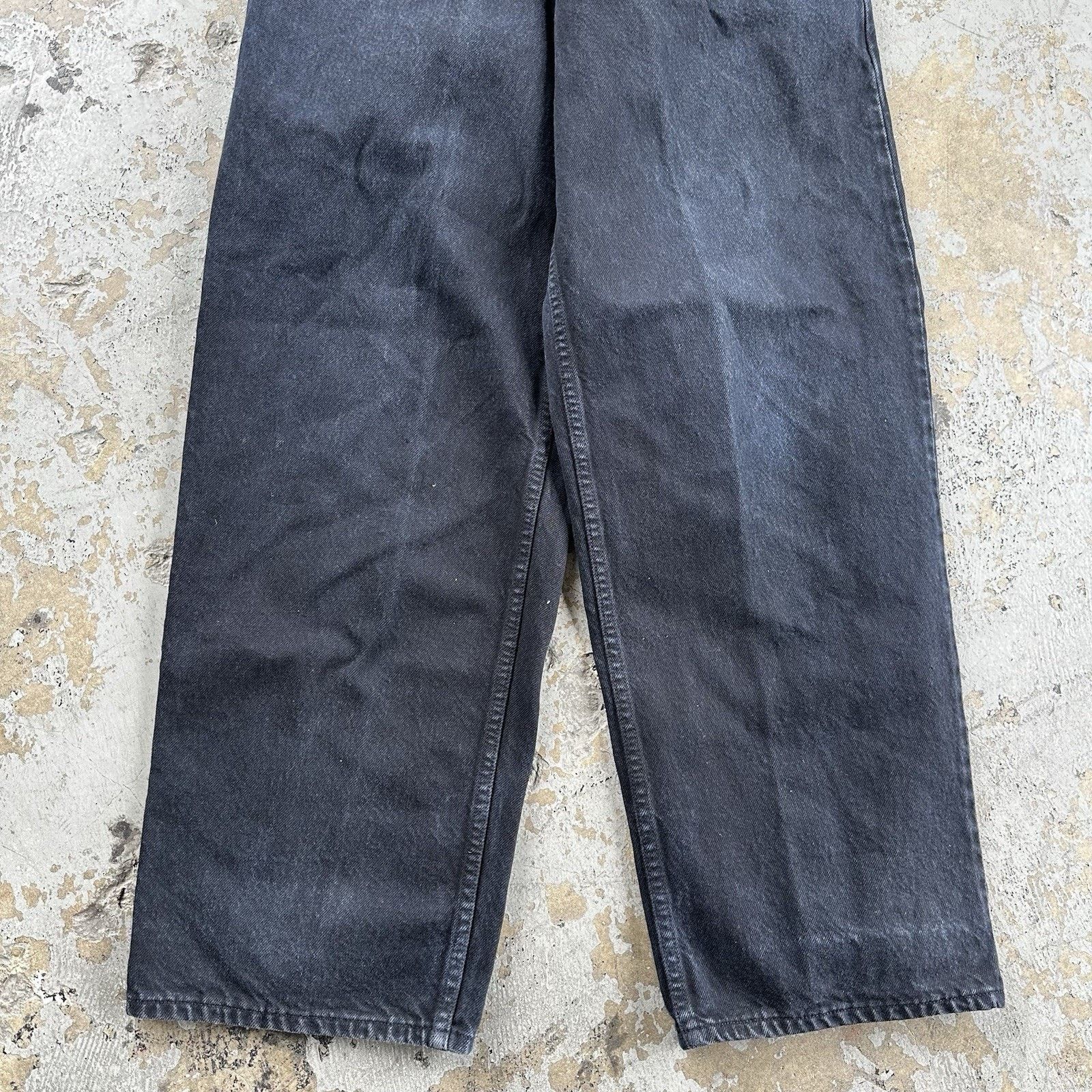 Anchor Blue × Vintage Vintage Anchor Blue Beyond Baggy Black Denim Jeans 32x30 Size US 32 / EU 48 - 3 Thumbnail