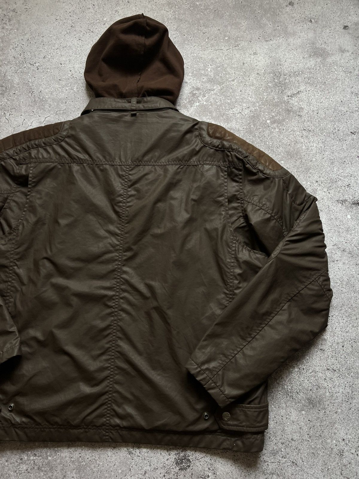 Harley Davidson × Vintage Harley Davidson Hooded Jacket Brown Size US XL / EU 56 / 4 - 10 Thumbnail