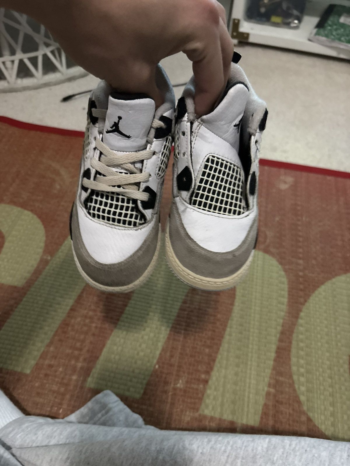 Jordan Brand Air Jordan 4 Military Black PS 10C Size US 10 / EU 43 - 2 Thumbnail