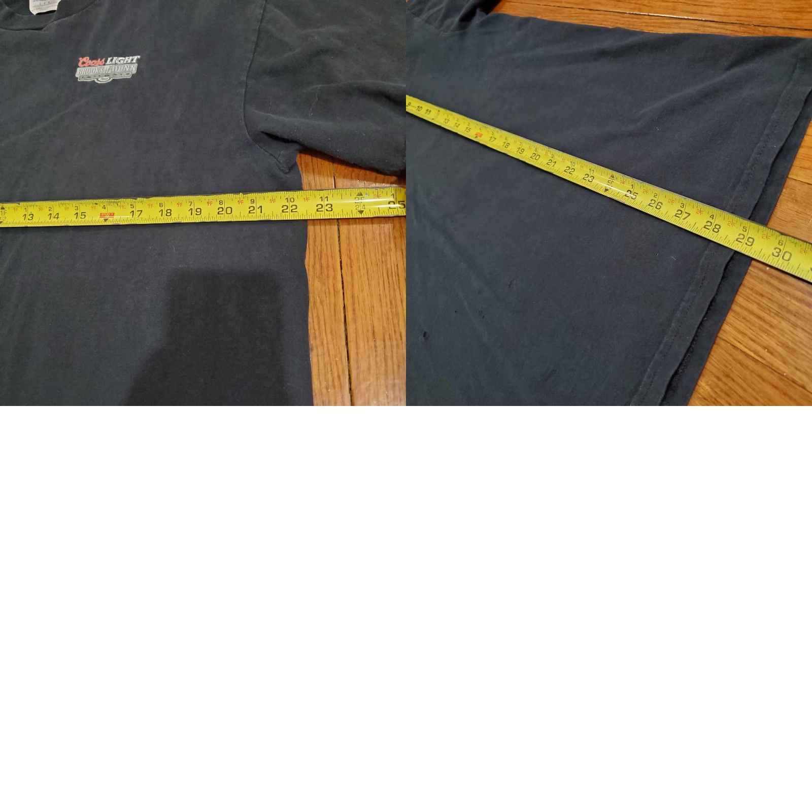 Jerzees Brooks & Dunn Coors Light Shirt Mens Large Black Graphic Tee Longhorn Country Size US L / EU 52-54 / 3 - 8 Thumbnail