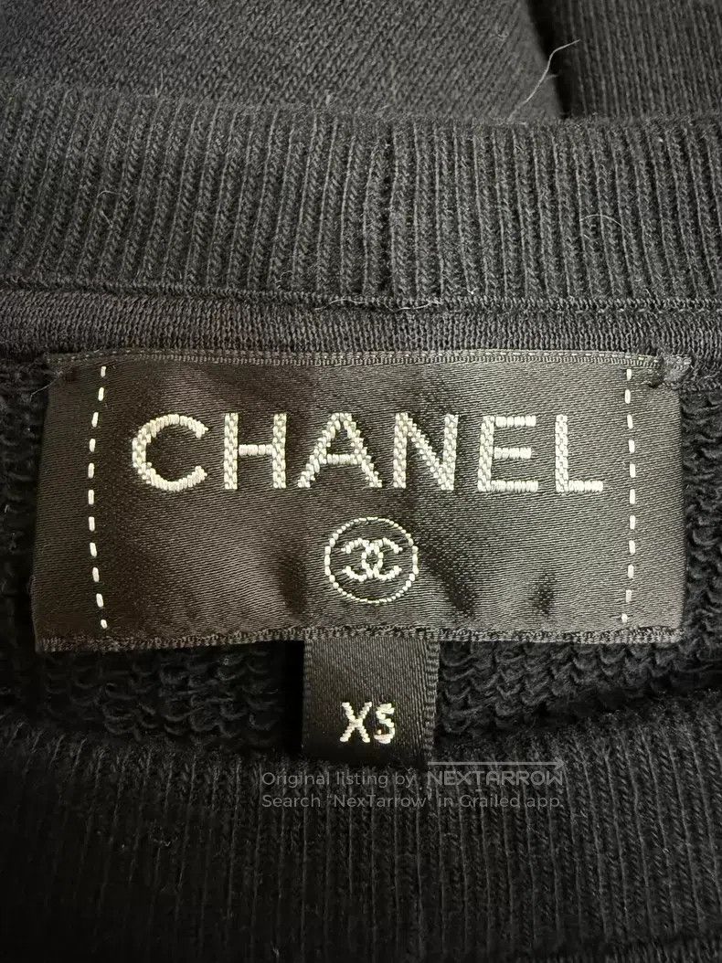 Chanel Chanel Black floral embroidered sweatshirt Size XS / US 0-2 / IT 36-38 - 4 Thumbnail