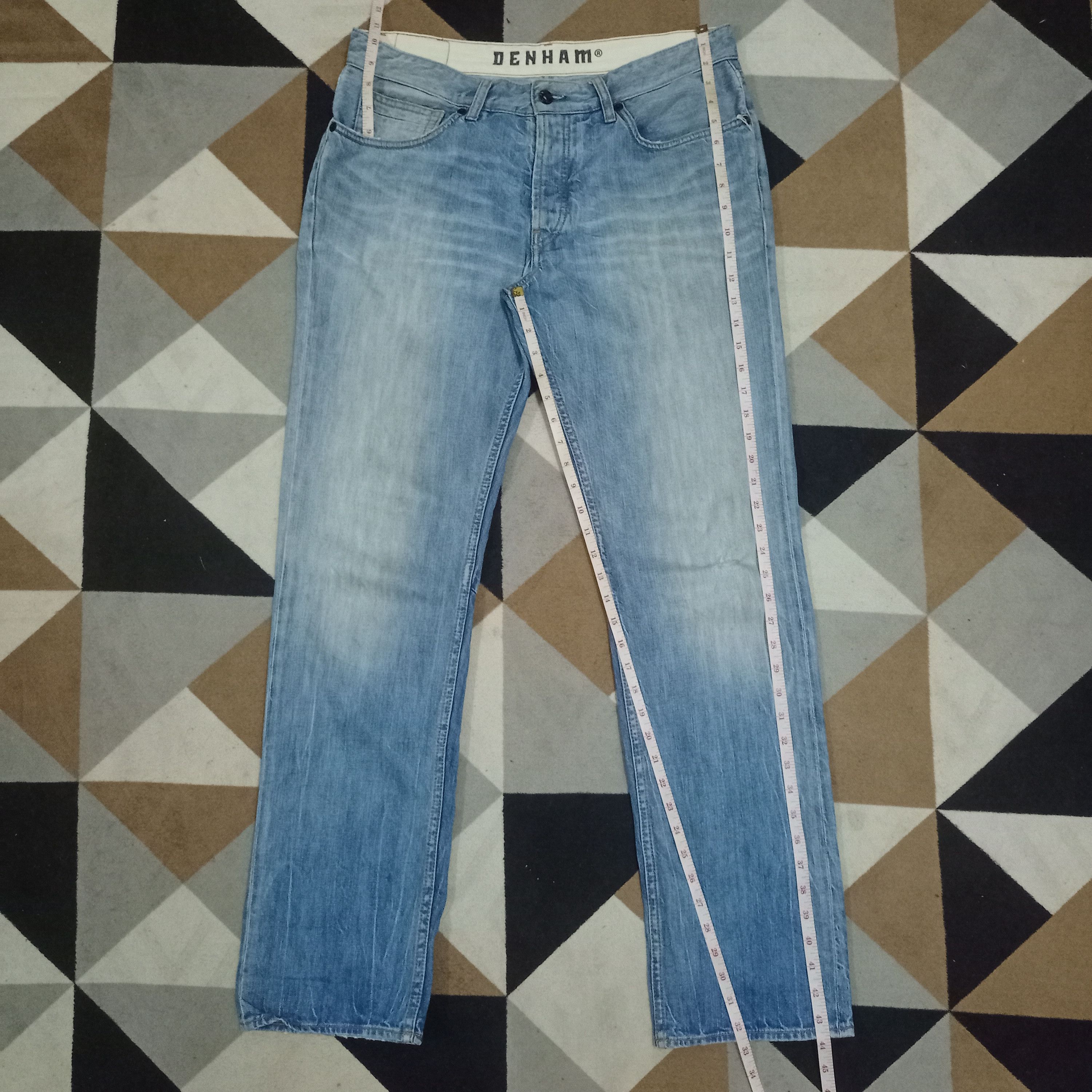 DENHAM Vintage Denhan Razor Blue Wash Loose Jeans 35x33 Size US 35 - 13 Thumbnail
