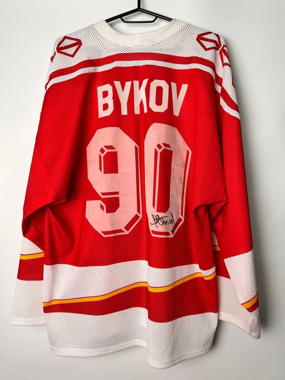 Cccp Match Worn Slava Bykov 1980s USSR Hockey Jersey Tackla Size US L / EU 52-54 / 3 - 2 Thumbnail