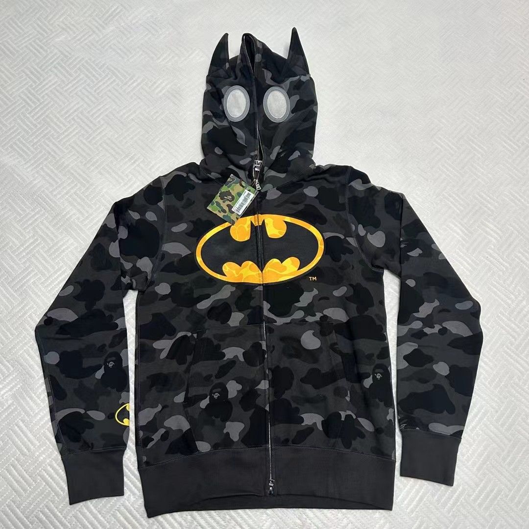 Bape Dc Comics BAPE x DC BATMAN COLOR CAMO FULL ZIP HOODIE Grailed