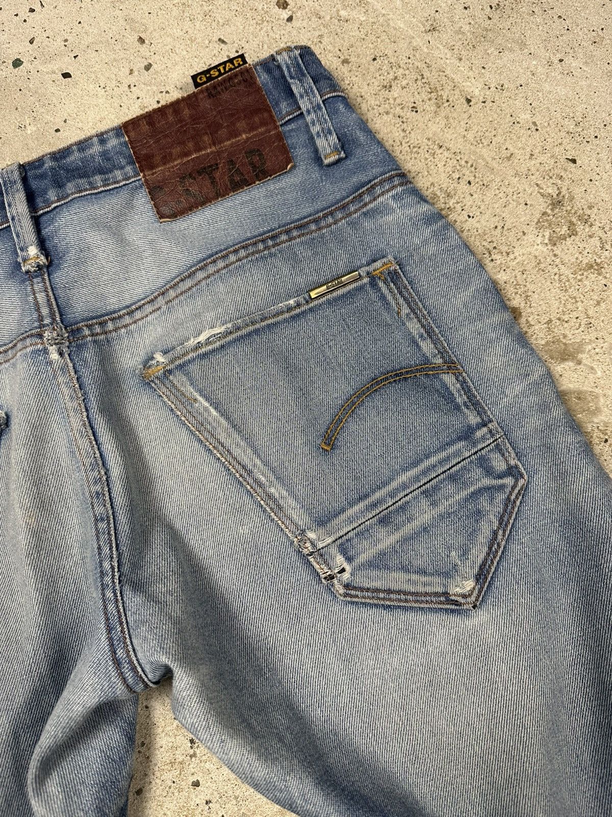G-Star × Japanese Brand × Vintage Vintage Y2K G Star Raw Arc Slim Distressed Denim Pants Jeans Size US 29 - 18 Thumbnail