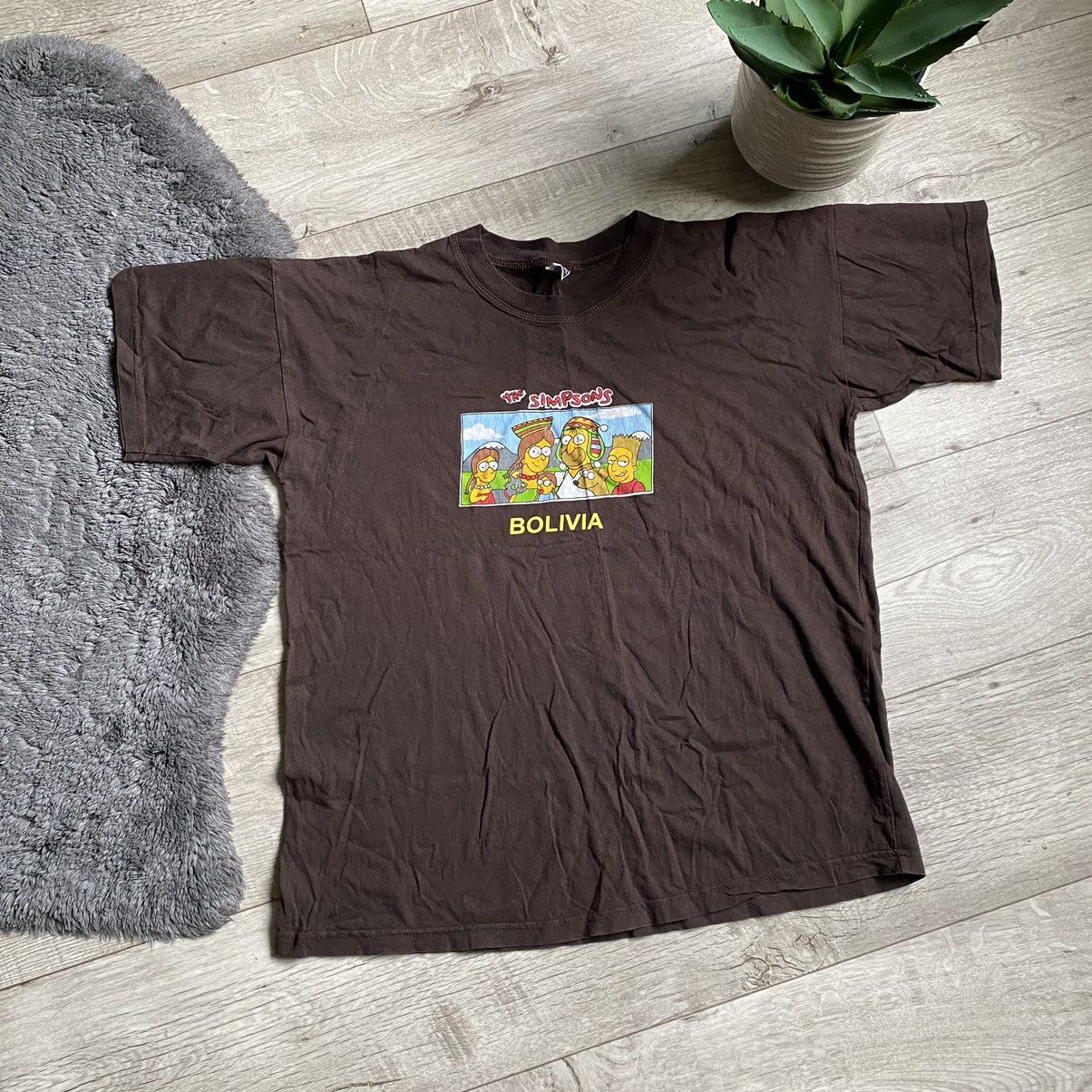 The Simpsons × Vintage VINTAGE THE SIMPSONS BOLIVIA CHOCOLATE COLOUR T SHIRT Size US L / EU 52-54 / 3 - 1 Thumbnail