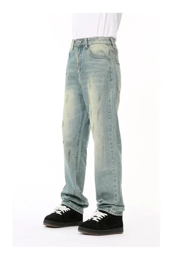 Jean American retro distressed washed gradient jeans Size US 32 / EU 48 - 4 Thumbnail