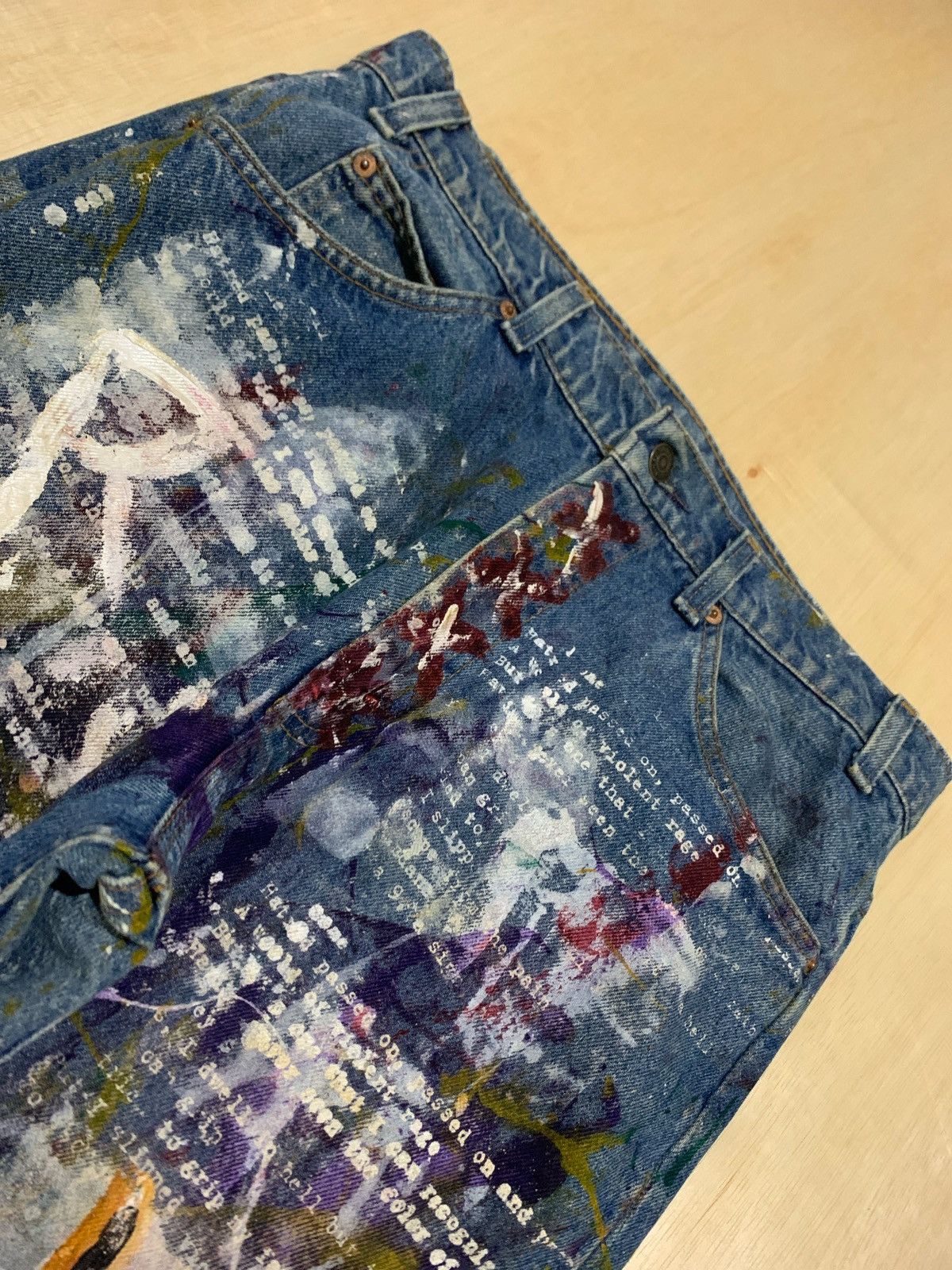 Levi's × Vintage Vintage Rare Levis 517 Orange Tab Painter Denim Jeans Size US 34 / EU 50 - 6 Thumbnail
