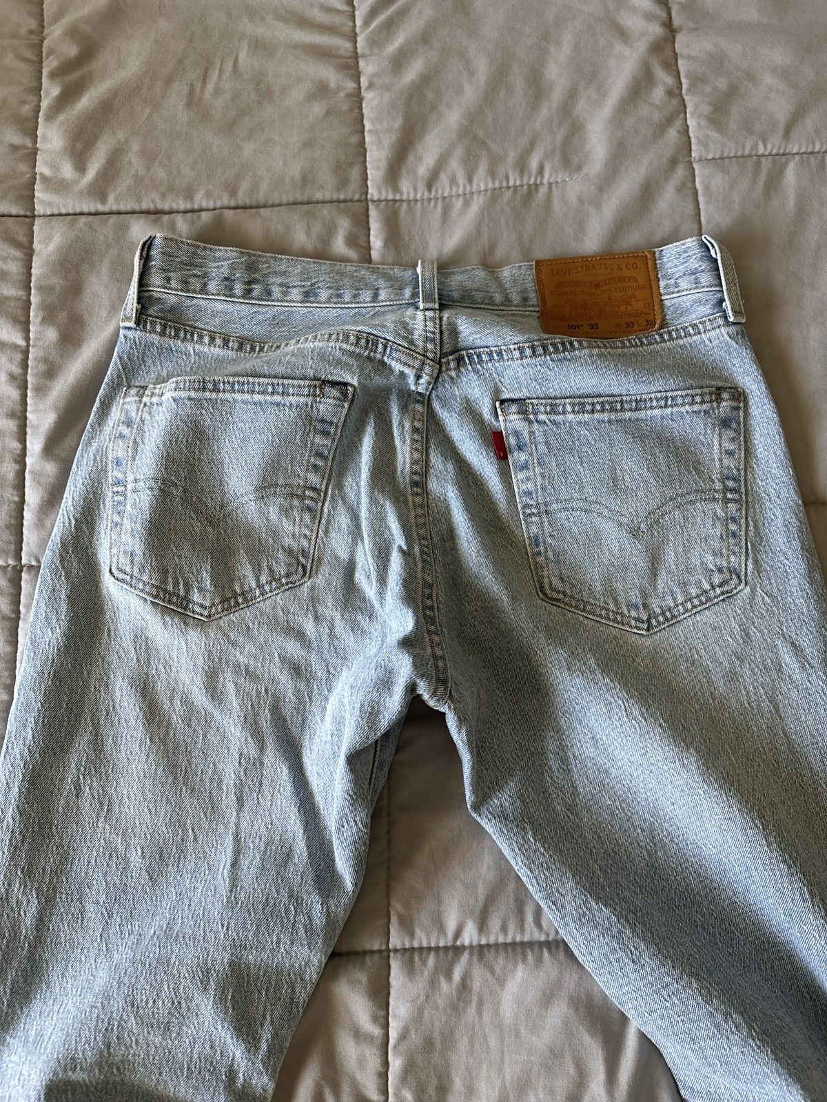 Levi's Levi 501 Light blue washed jeans Size US 30 / EU 46 - 3 Thumbnail