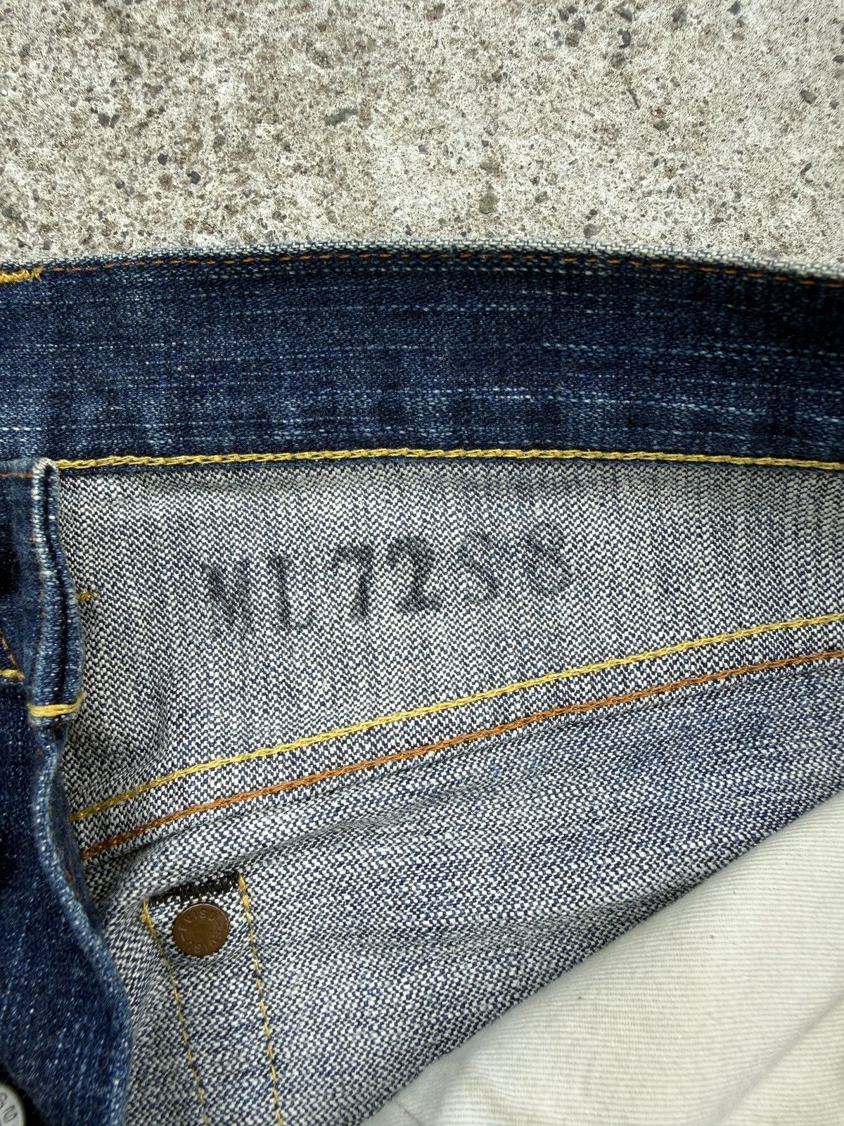 Evisu Evisu - Embroidered Red Seagulls Selvedge Jeans Size US 33 - 12 Thumbnail