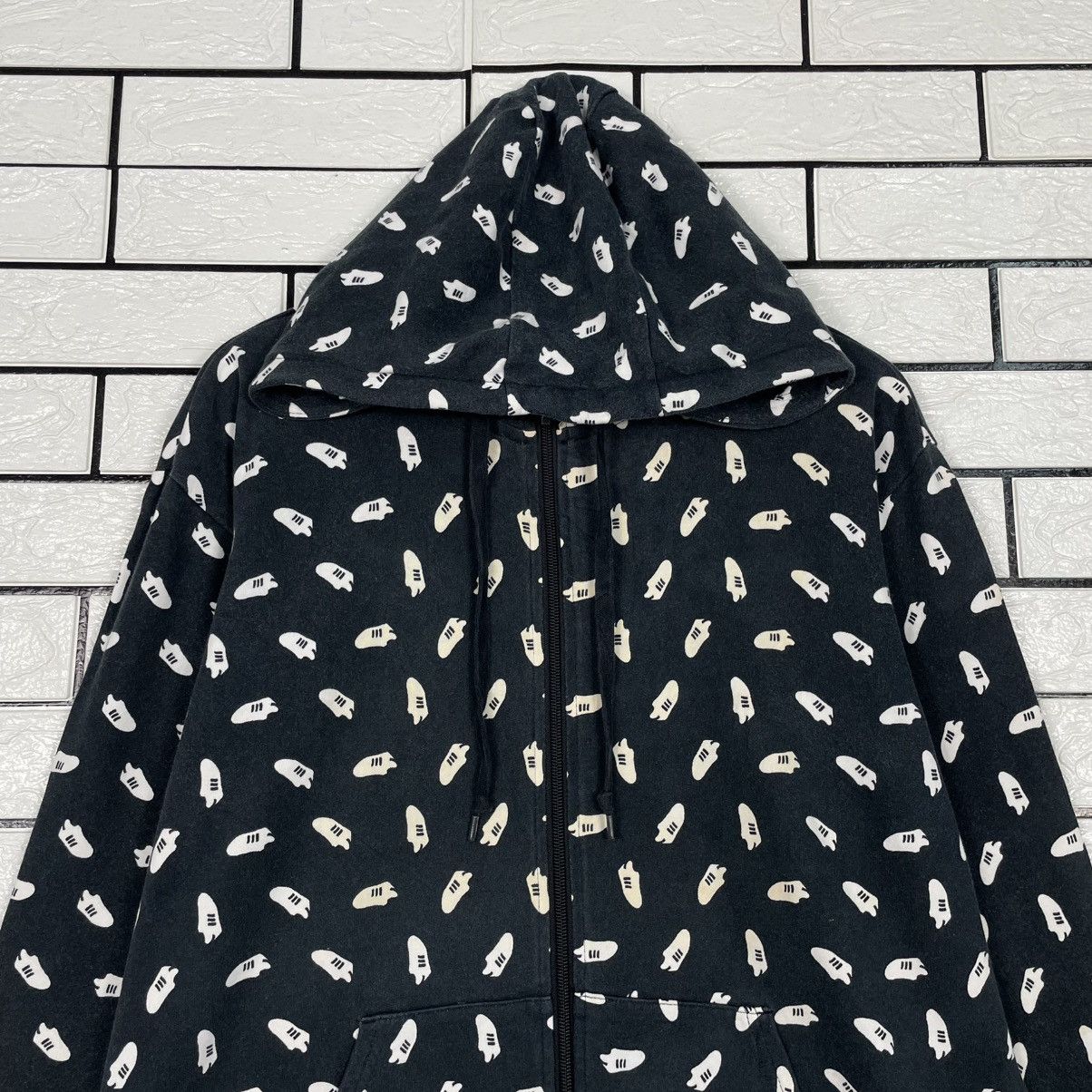 Adidas Adidas Monogram Zipper Hoodie Size US M / EU 48-50 / 2 - 2 Thumbnail