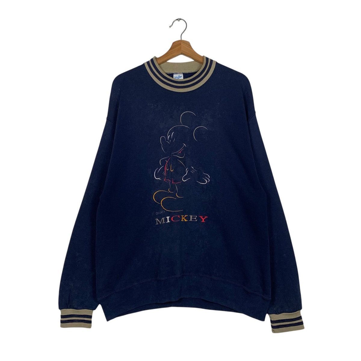 Mickey Mouse Vintage 90s Disney Mickey Mouse Big Logo Sweatshirt Size US L / EU 52-54 / 3 - 1 Thumbnail