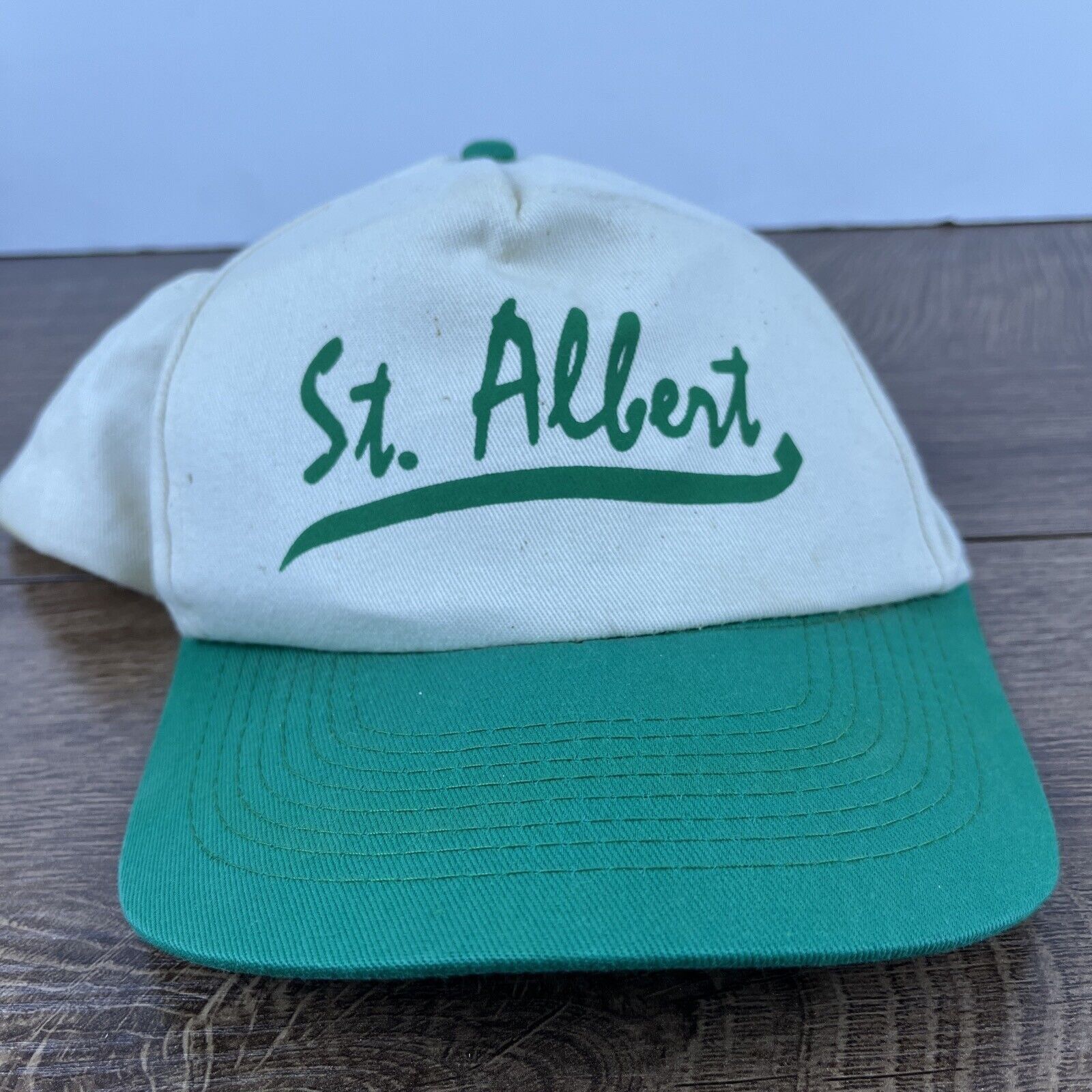 Other St Albert Hat Saint Albert White Hat Adjustable Snapback Adu Size ONE SIZE - 1 Thumbnail