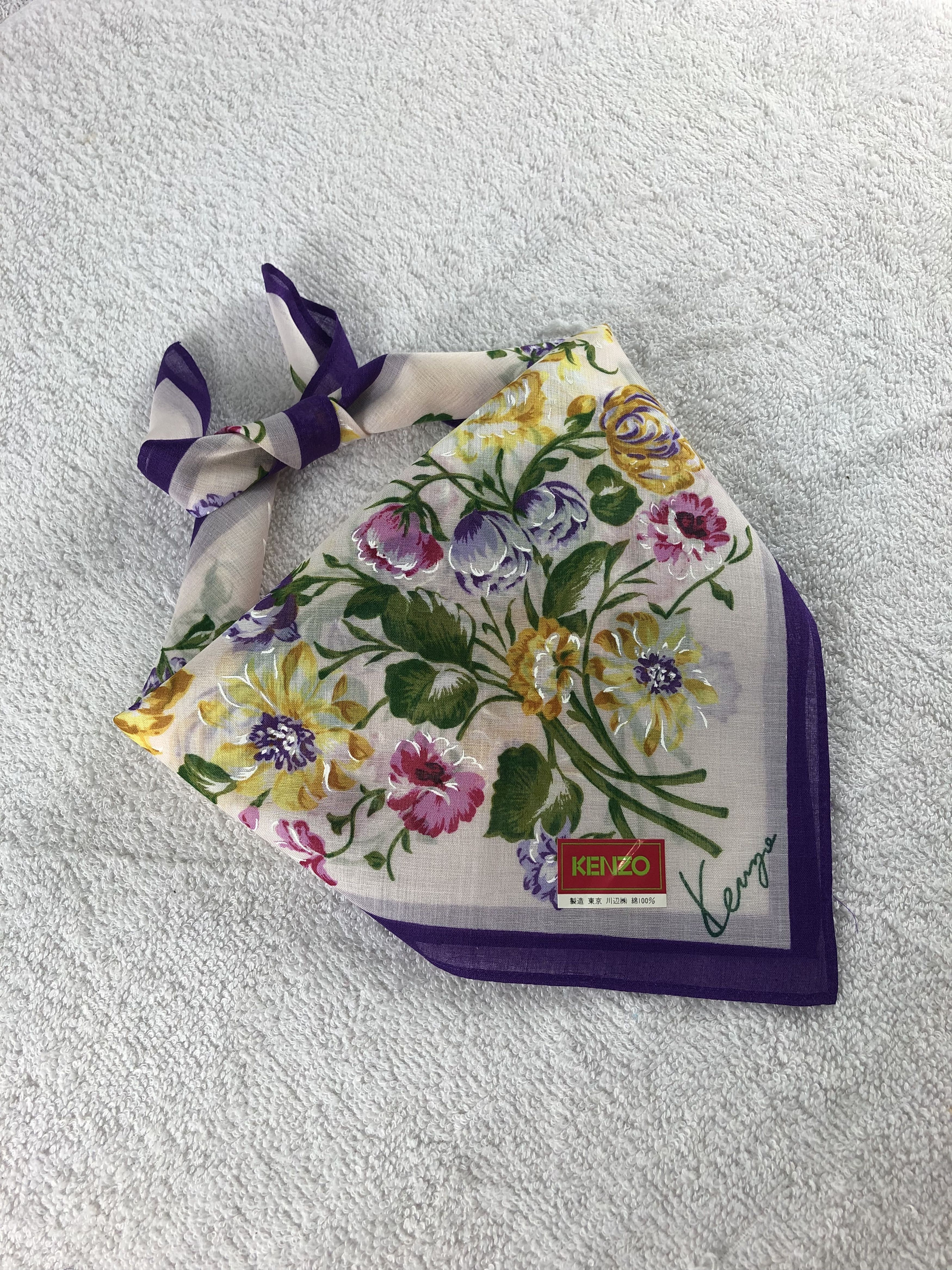 Kenzo × Vintage Kenzo Handkerchief / Bandana / Neckerchief Size ONE SIZE - 1 Thumbnail