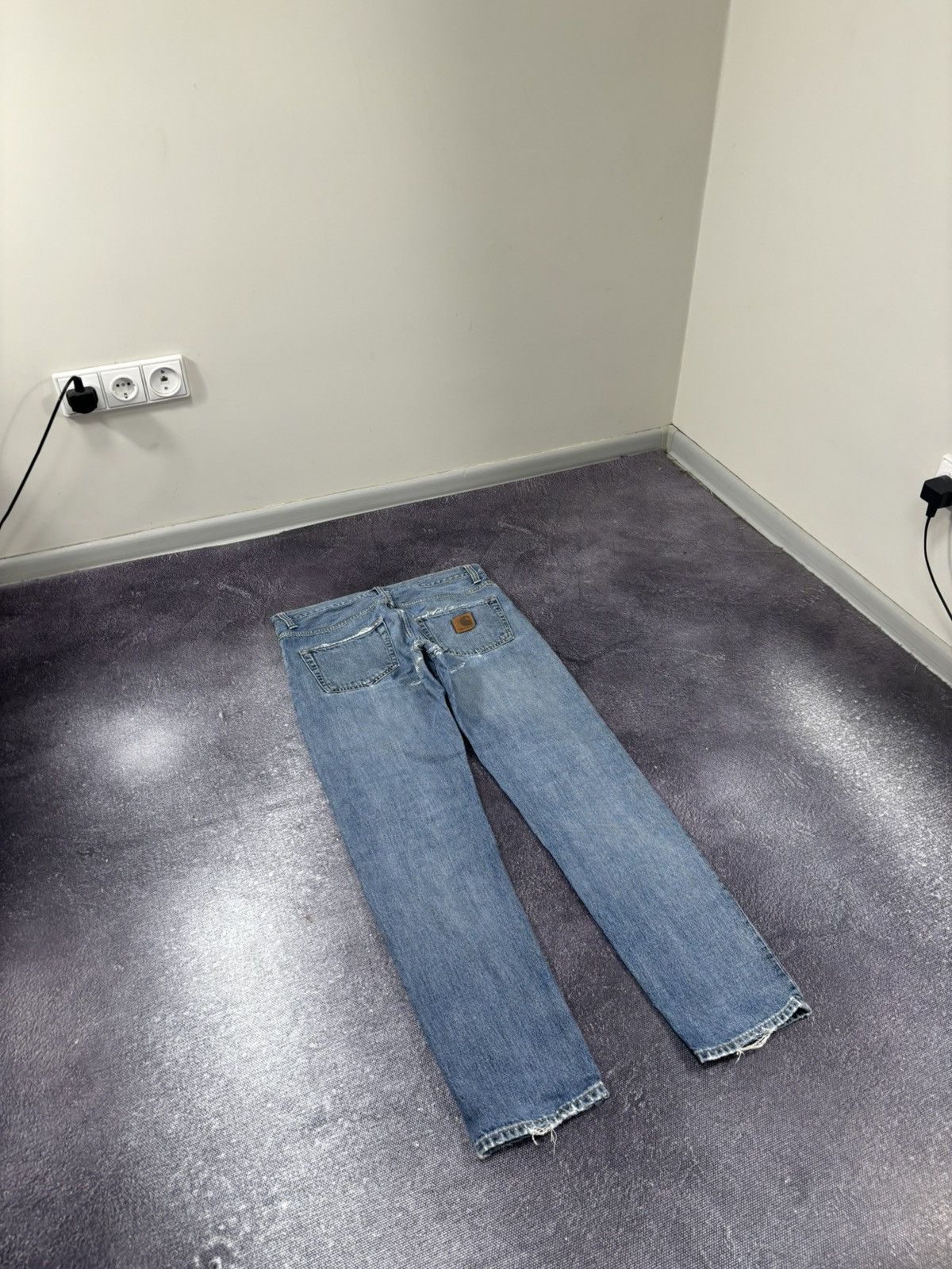 Carhartt Vintage Carhartt Denim Blue Work Hype Slim Klondike Jeans Size US 29 - 3 Thumbnail