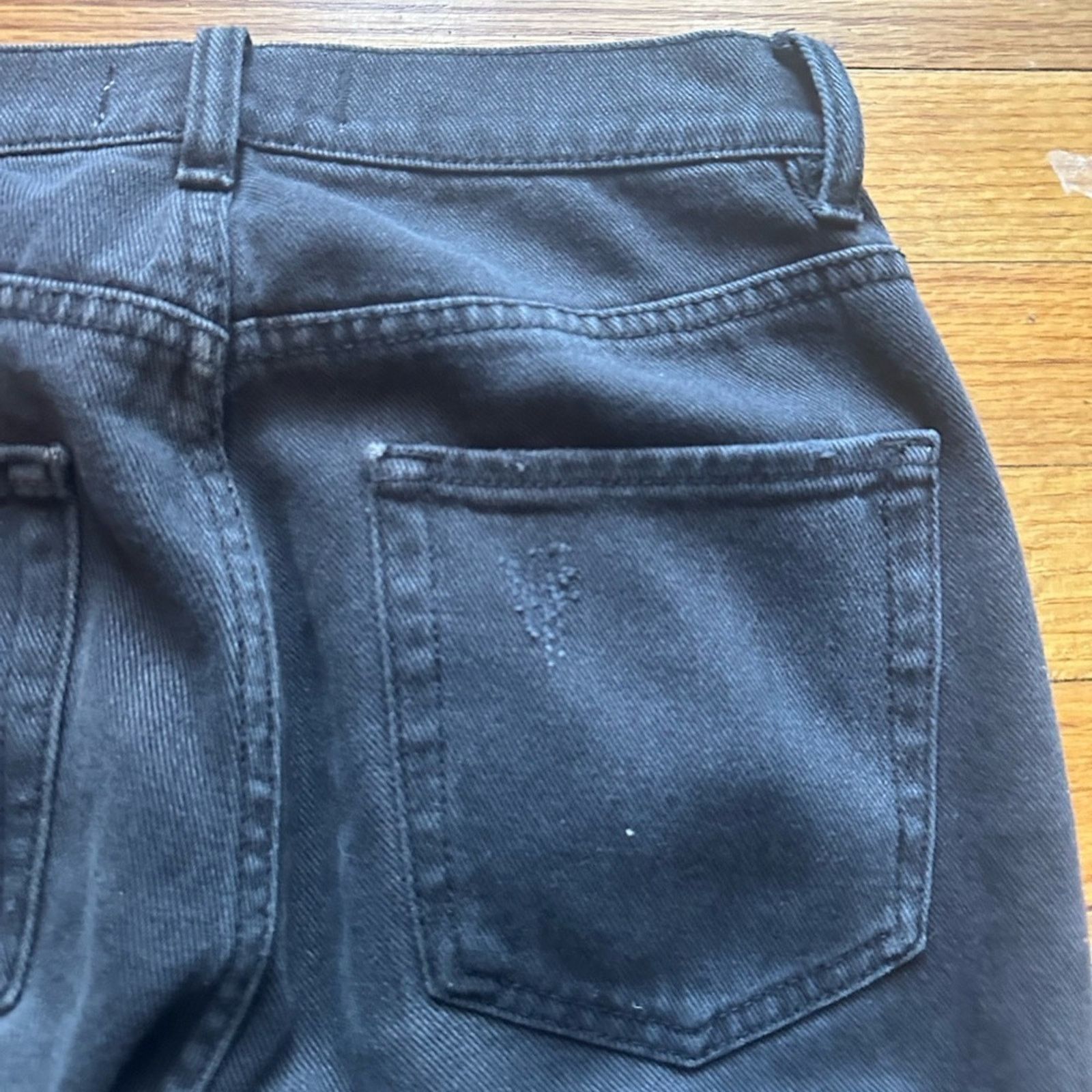 Pacsun Pacsun Vintage Icon Black Distressed High-Rise Jeans Raw Hem Size 25" / US 0 / IT 36 - 15 Thumbnail