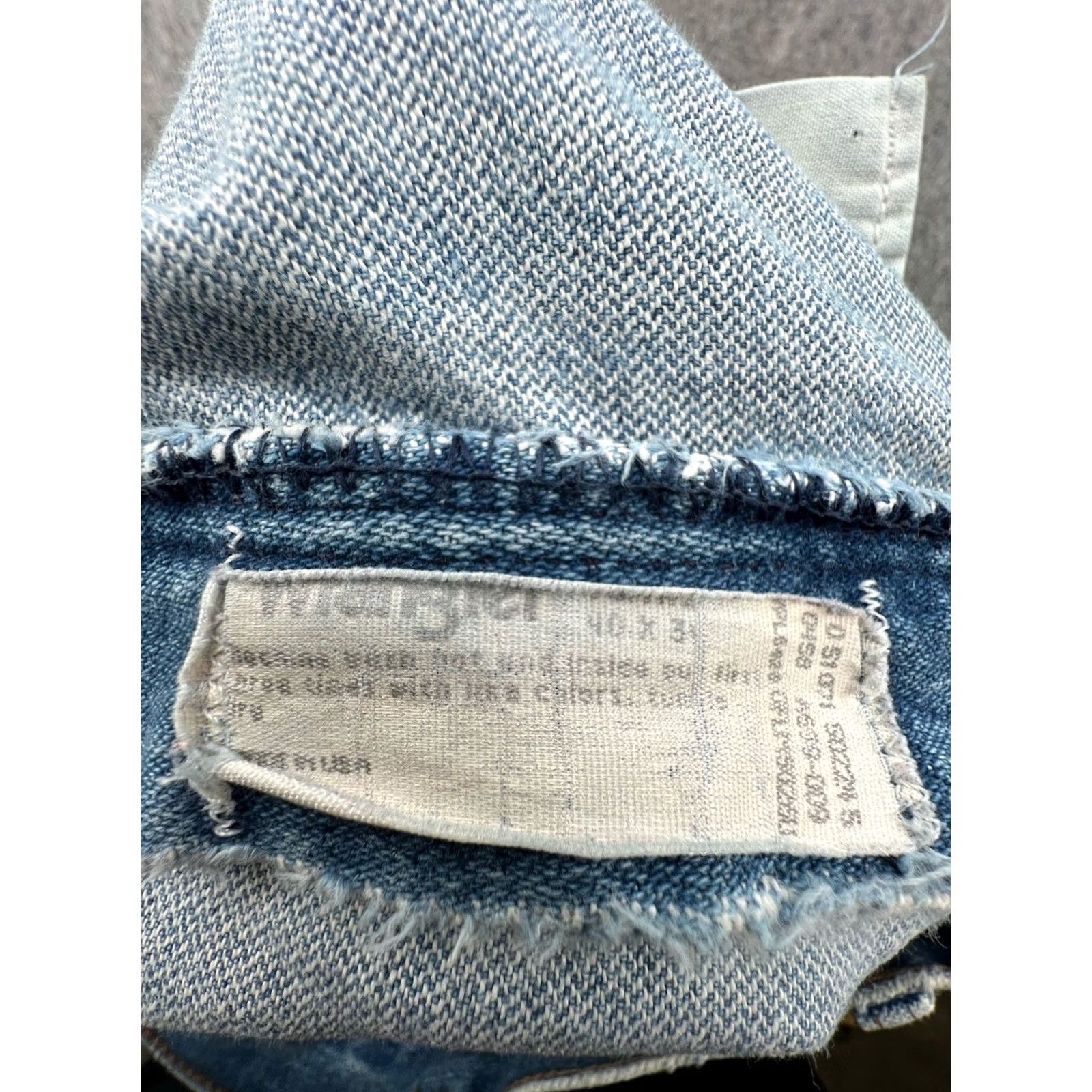 Wrangler VINTAGE Wrangler Jeans Men's Blue Straight Faded Stone Wash Distressed Sz 40x32 Size US 40 / EU 56 - 5 Thumbnail