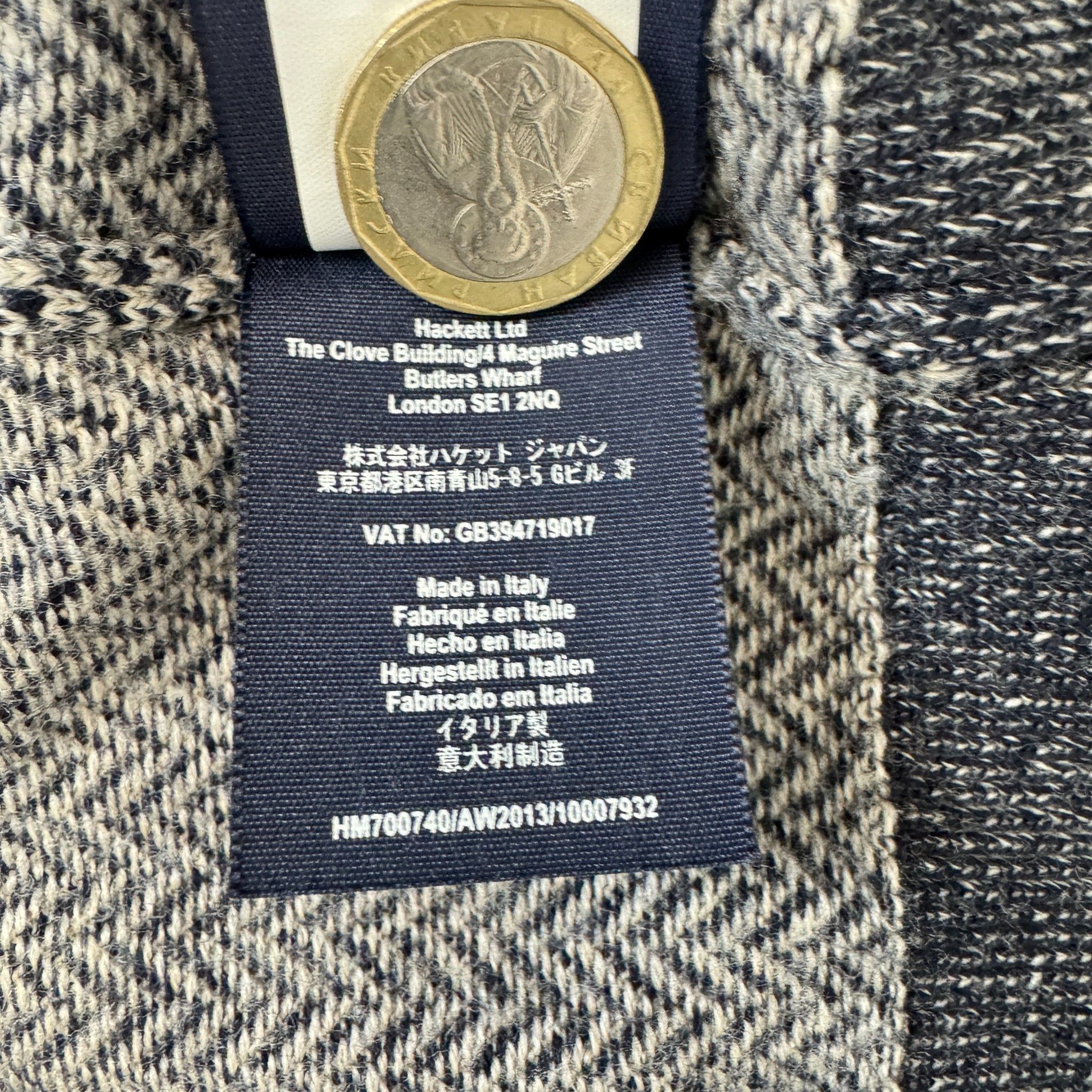 Hackett Hackett London V-Neck Merino Wool Pullover Size US XL / EU 56 / 4 - 6 Thumbnail