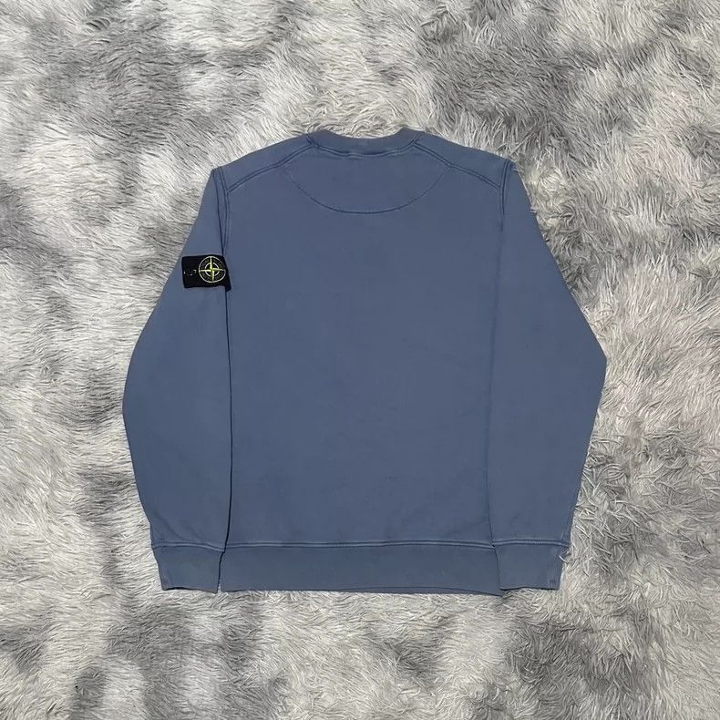 Stone Island Stone Island Crewneck Sweatshirt in Foggy Blue -2506 Size US M / EU 48-50 / 2 - 2 Thumbnail